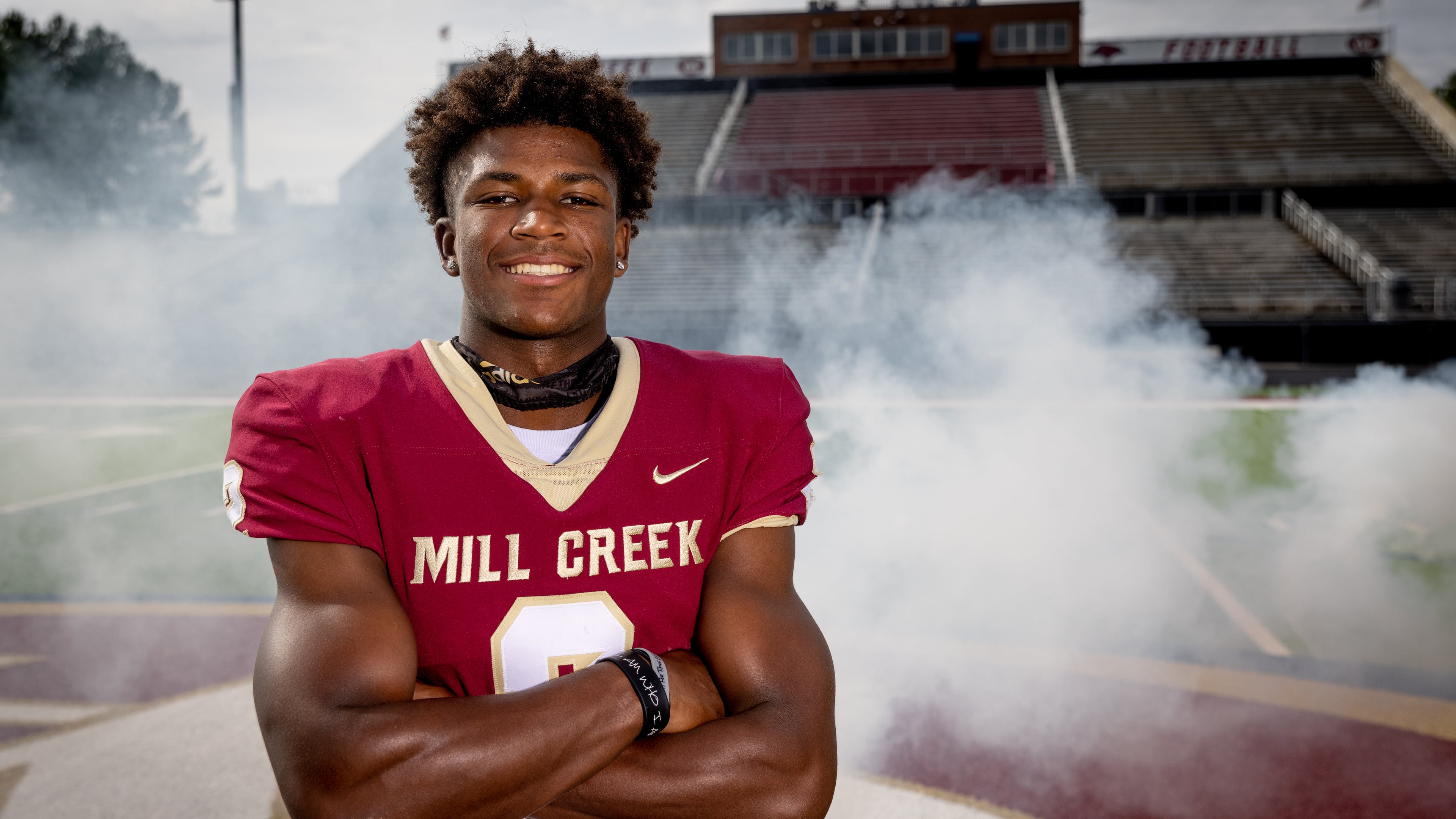 Former Mill Creek standout Caleb Downs, who just finished his junior season at Ohio State, is expected to be a first-round pick in this year's NFL draft. (AJC File)