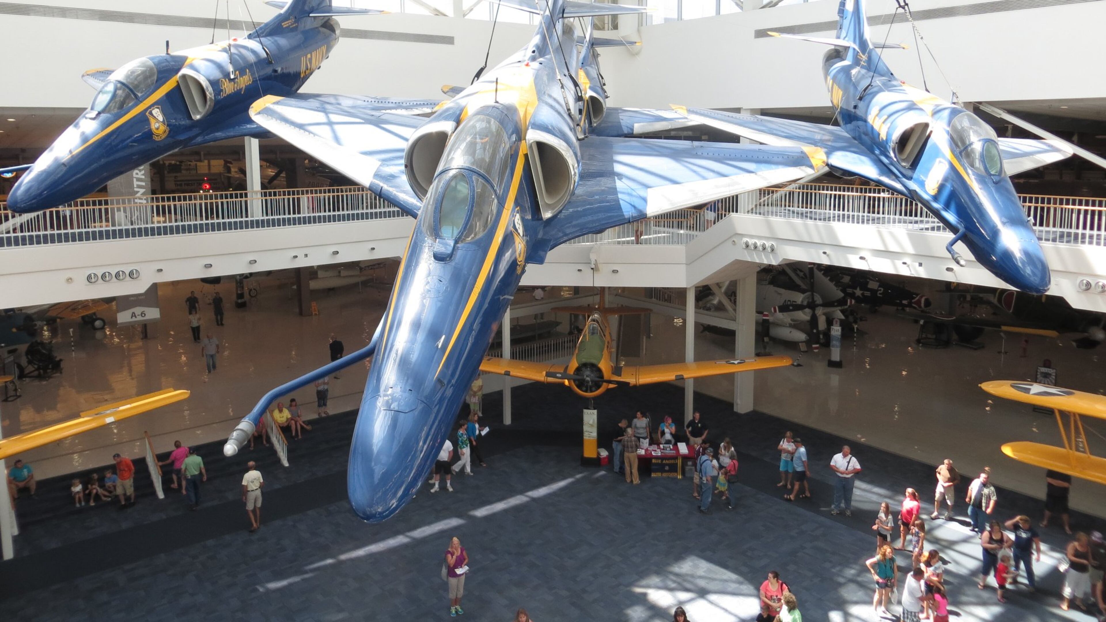 The National Naval Aviation Museum in Pensacola, Fla., exhibits more than 150 vintage, restored aircraft. CONTRIBUTED BY WESLEY K.H. TEO