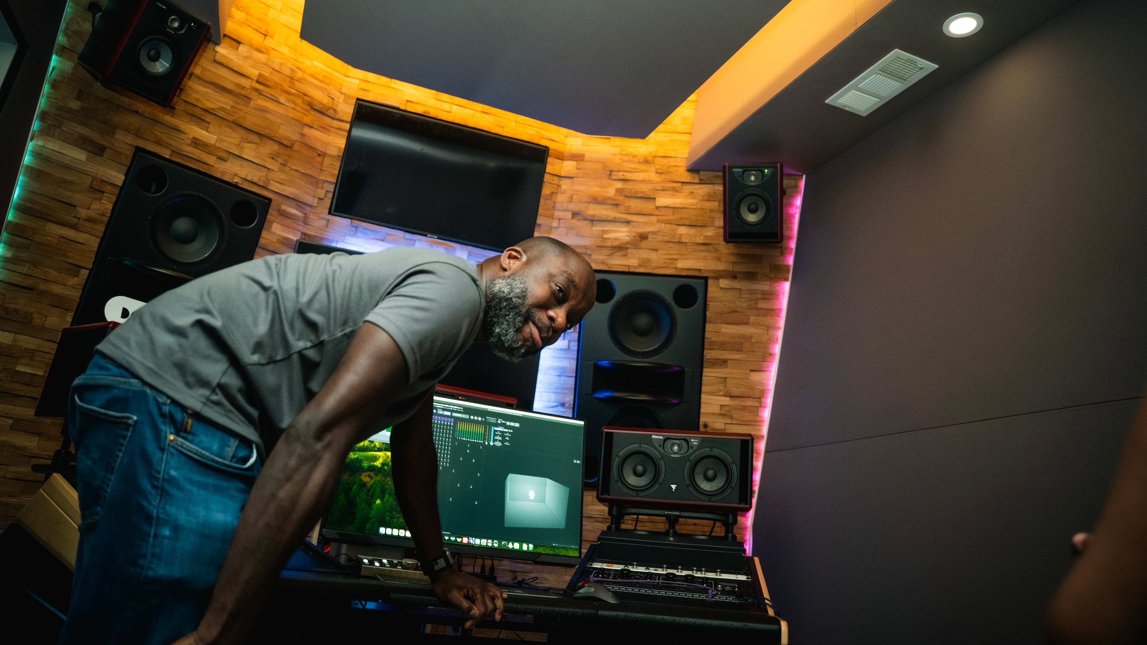 Leslie Brathwaite at Means Street Studios in Midtown.