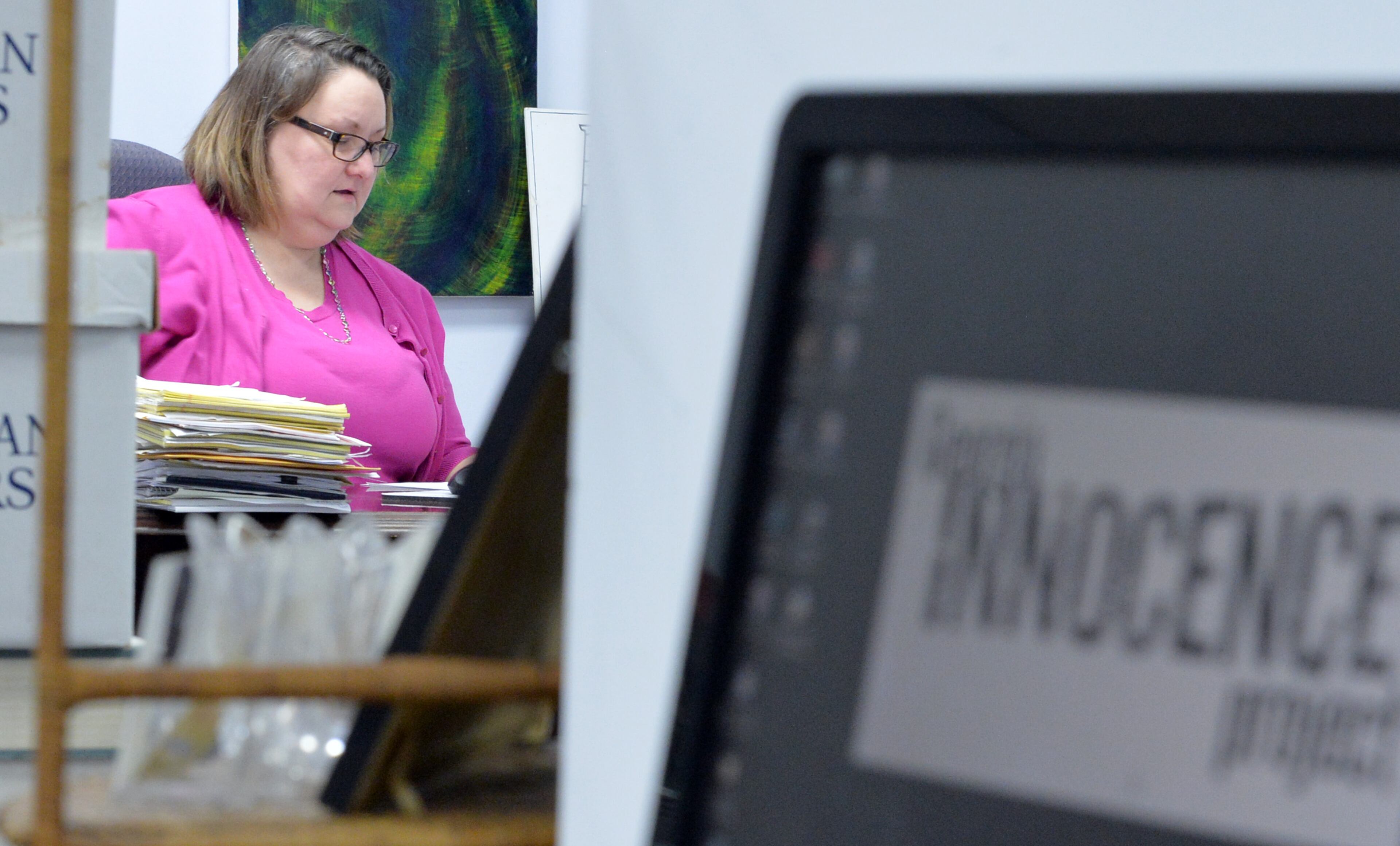 Aimee Maxwell is the Executive Director of the Georgia Innocence Project, a nonprofit organization dedicated to helping individuals who have been convicted of crimes they did not commit. Maxwell went to law school the year Harrison went to prison. Maxwell was a painfully shy but when she found her voice in law, she realized that she could speak up when advocating for someone else. She initially took at $20,000 pay cut to become the director of the Georgia Innocence Project and set up an office in her home with one employee. HYOSUB SHIN / HSHIN@AJC.COM
