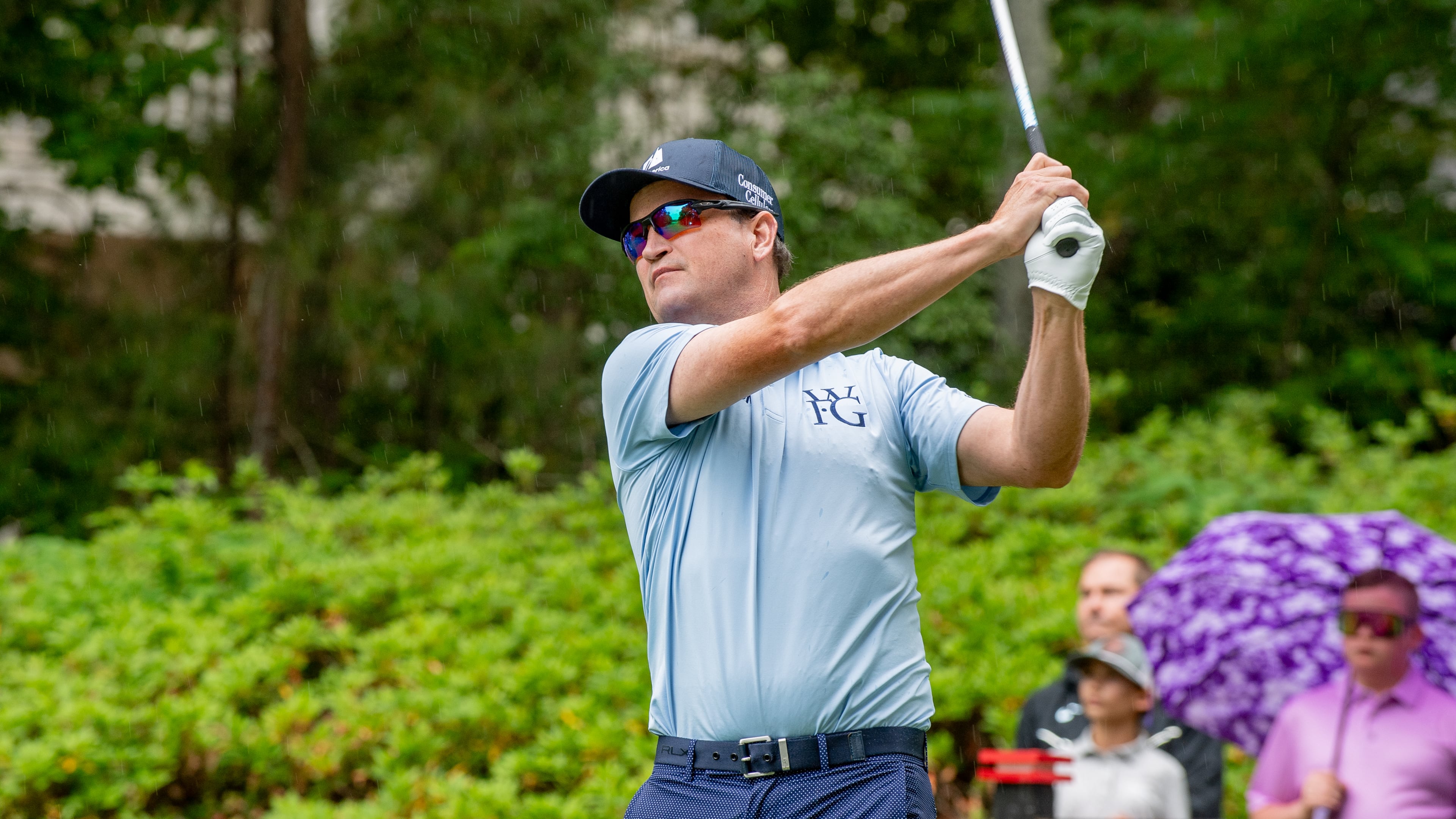 Zach Johnson maintained his lead after two rounds of the Mitsubishi Electric Classic at TPC Sugarloaf in Duluth on Saturday, April 25, 2026. Johnson won the PGA Tour's BellSouth Classic two times here. (Courtesy of David King)