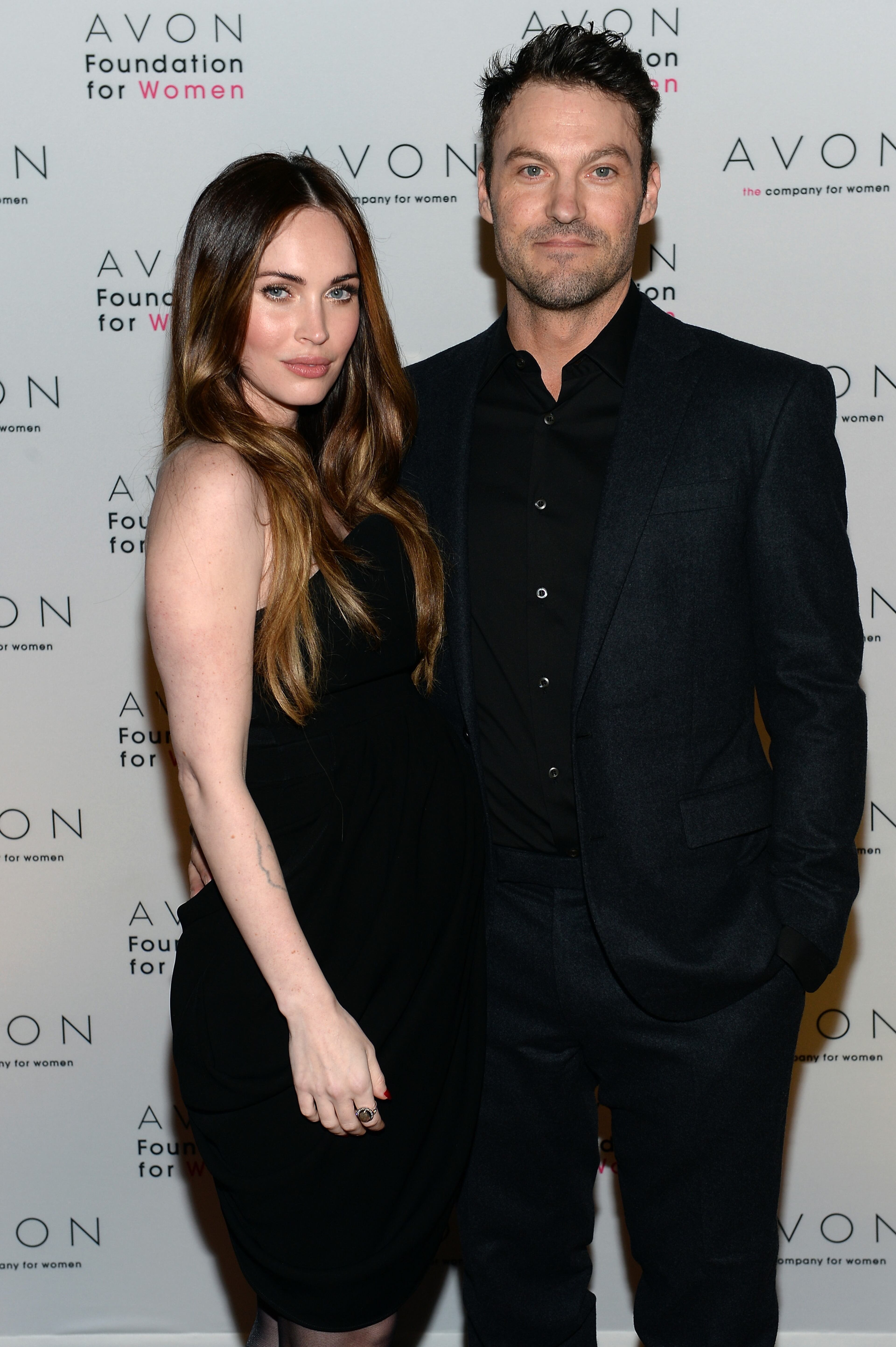NEW YORK, NY - NOVEMBER 21: (EXCLUSIVE COVERAGE) Megan Fox and Brian Austin Green at The Morgan Library & Museum in New York City at the Avon Foundation launch of its #SeeTheSigns of Domestic Violence global social media campaign. (Photo by Dimitrios Kambouris/Getty Images for Avon)