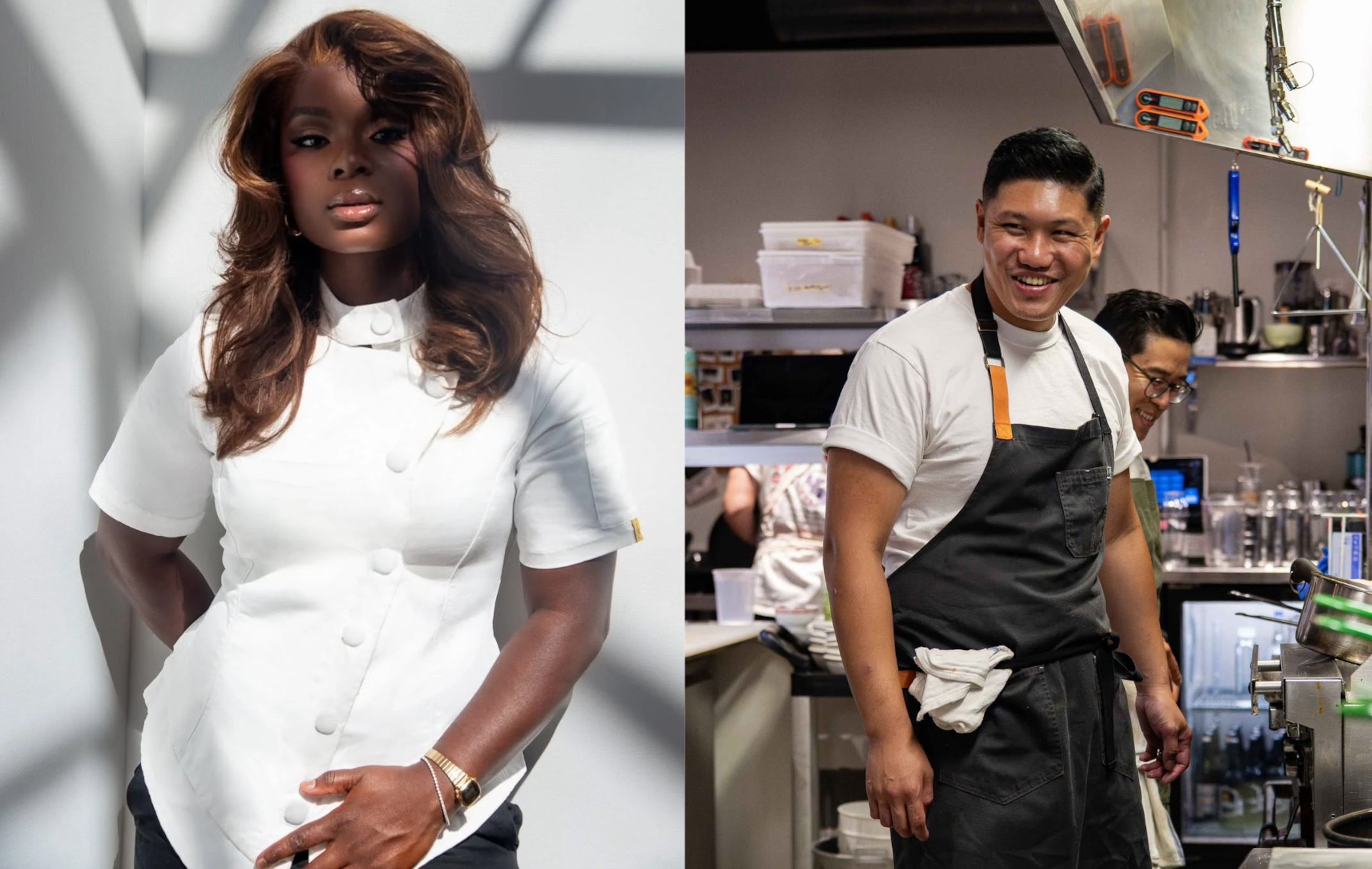 Chefs Day Anais Joseph (left) and Laurence Louie both competed on Season 23 of “Top Chef.” (Courtesy of Spencer Charles; Courtesy of Matt Li)