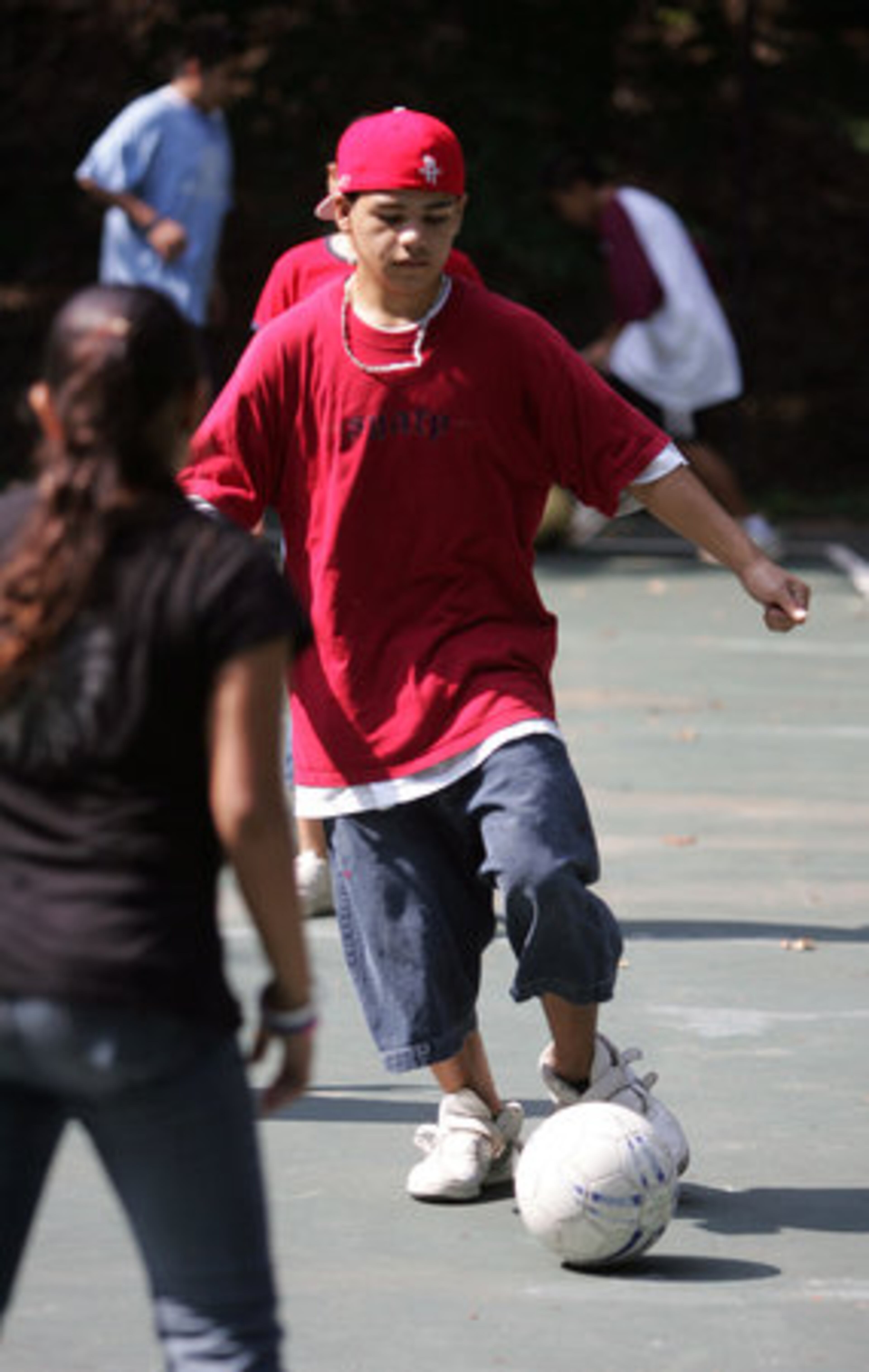 Jose Juarez, shown in this 2007 photo, plays soccer. The Marietta Police Department worked on developing a Police Athletic League and a soccer program to reach youth and encourage them to stay out of trouble.