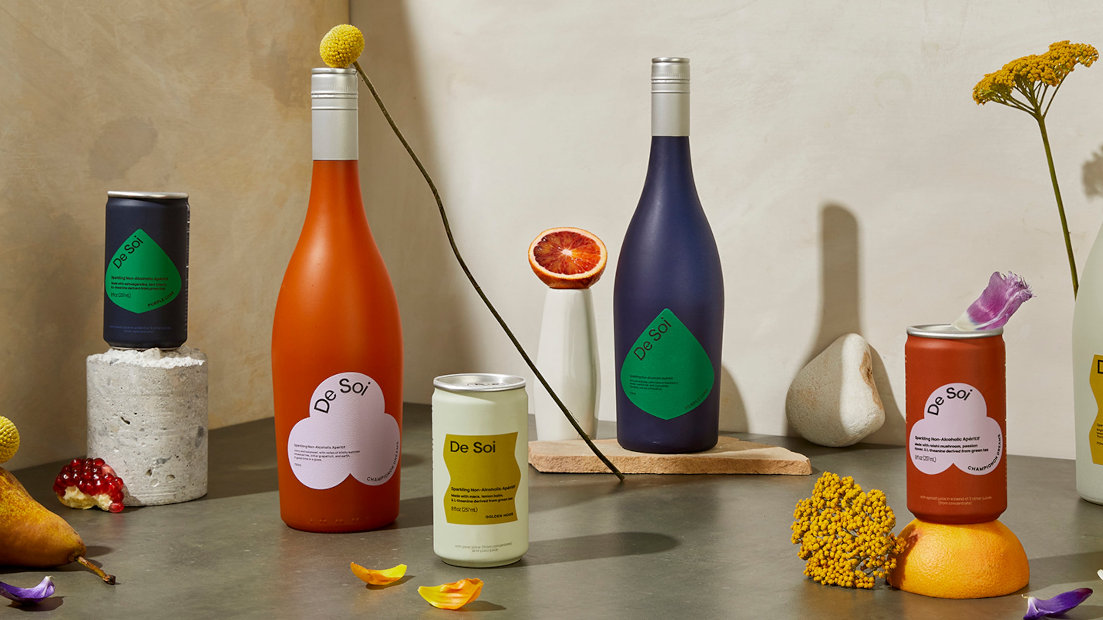 Katy Perry and master distiller Morgan McLachlan created the De Soi line of nonalcoholic aperitifs. Courtesy of Jenelle Fong