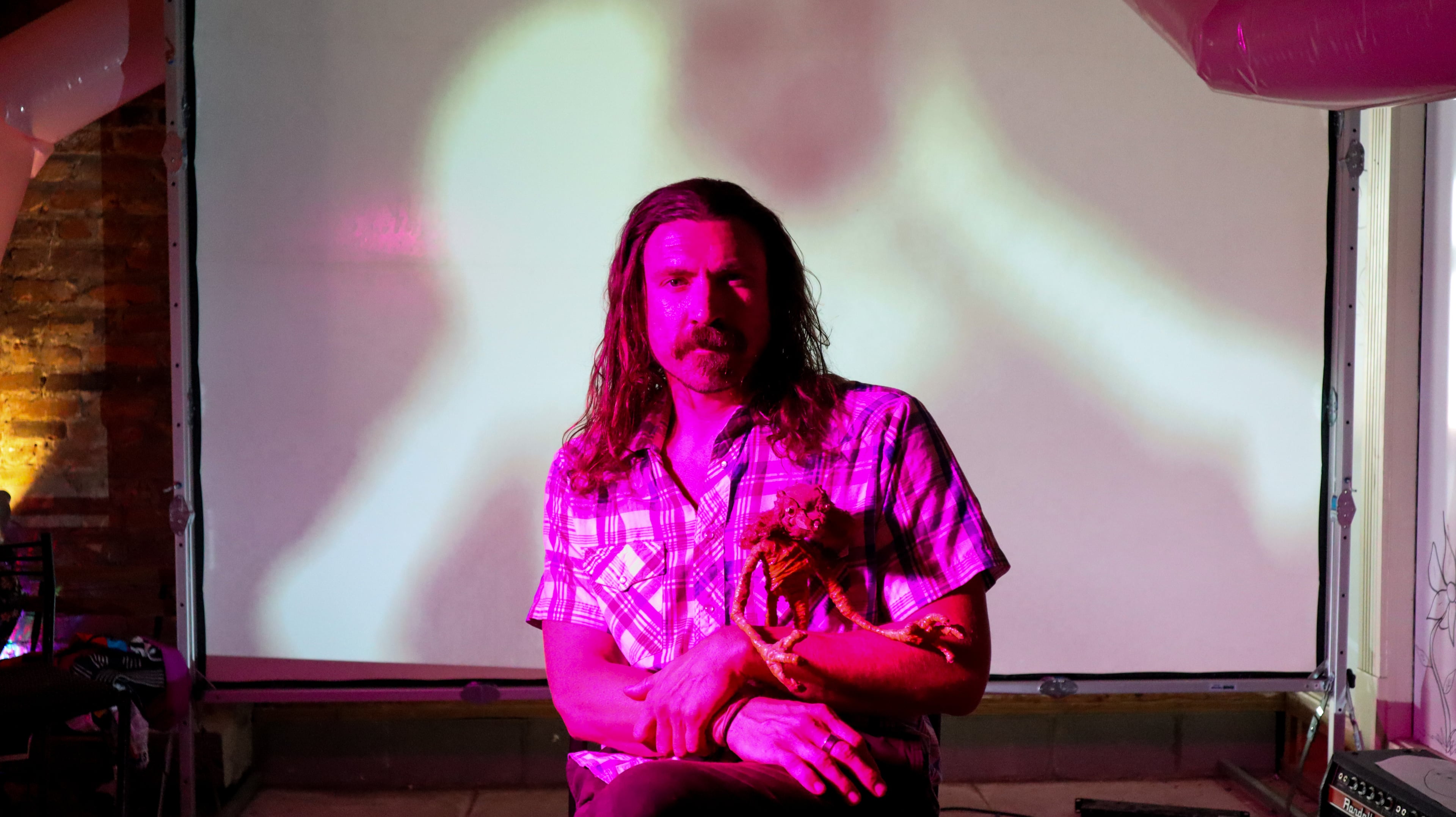 “My grandfather was a taxidermist,” says artist Mike Stasny. “And I was raised behind the curtain with the incomplete understructures of taxidermy that most people never see, but are worth an audience. My busted furniture creatures are an amalgam of those posed animals of a natural history museum and the knowledge of how my grandfather worked behind the scenes.”