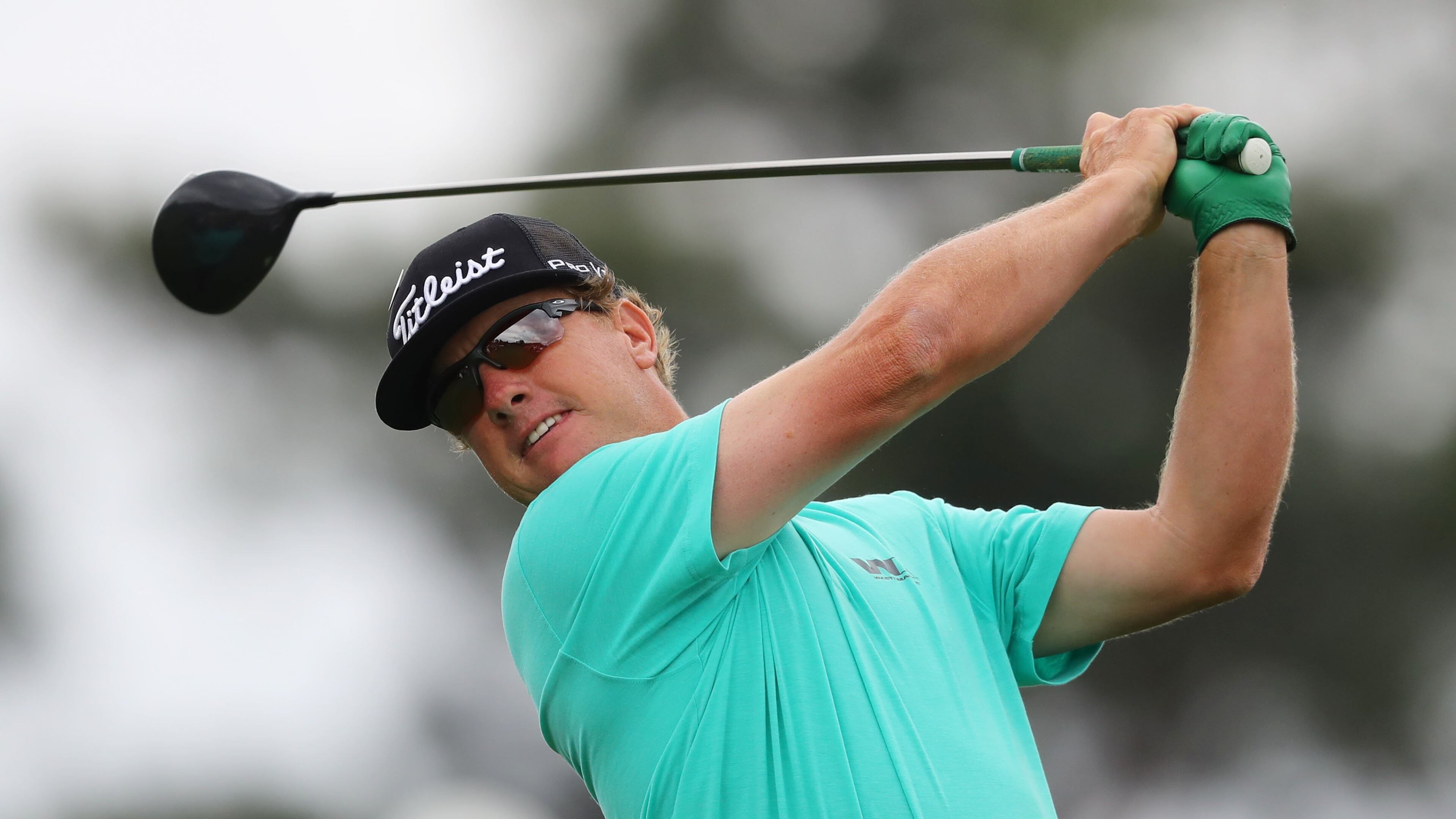4/7/18 - Augusta - Charley Hoffman tees off on one during the third round of the Masters at Augusta National Golf Club on Saturday, April 7, 2018, in Augusta. Curtis Compton/ccompton@ajc.com