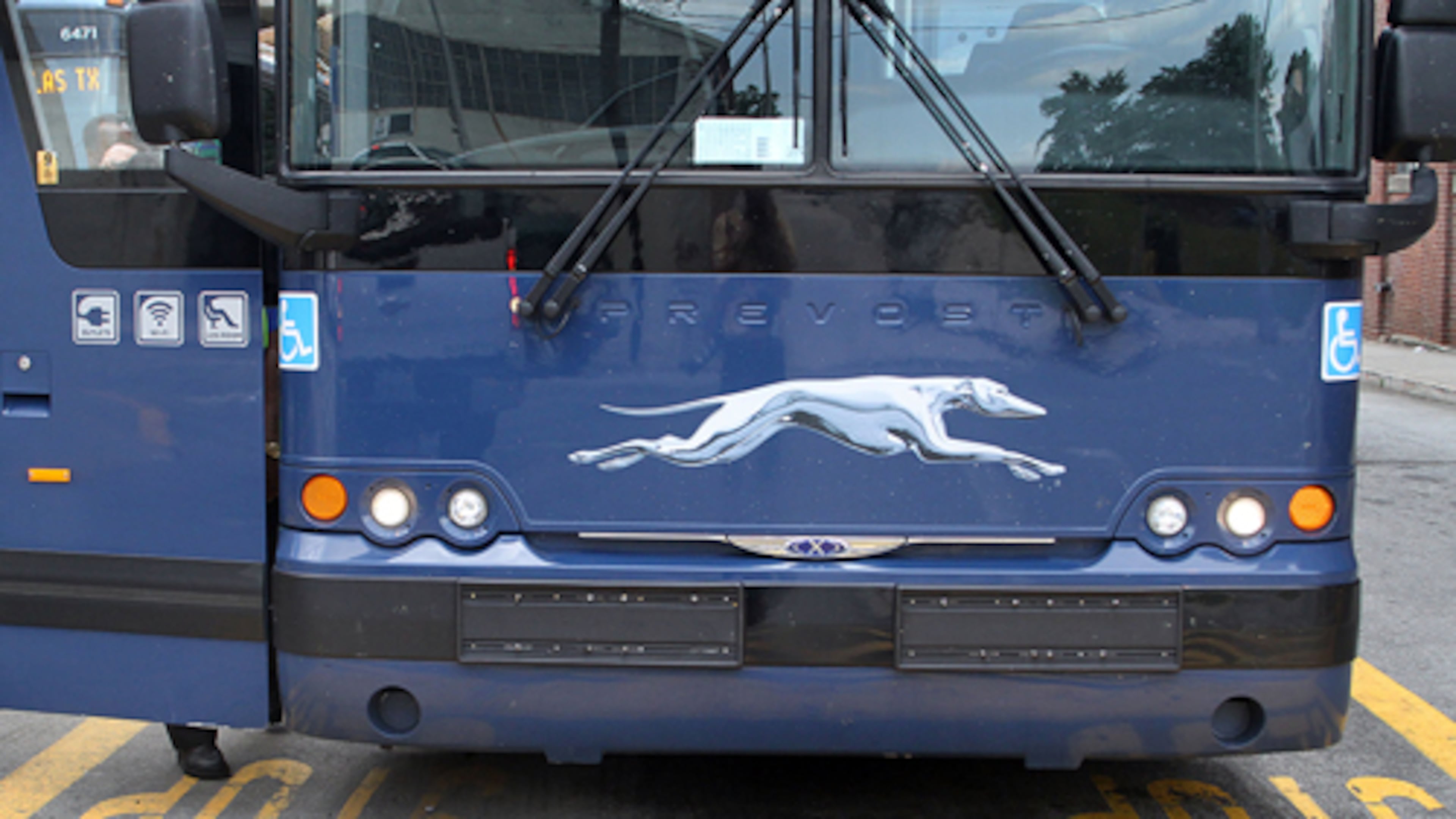 This is a photo of one of Greyhound's buses. The bus that crashed in Thomasville, N.C., late tuesday was headed to a final destination of New York City, a spokeswoman said.