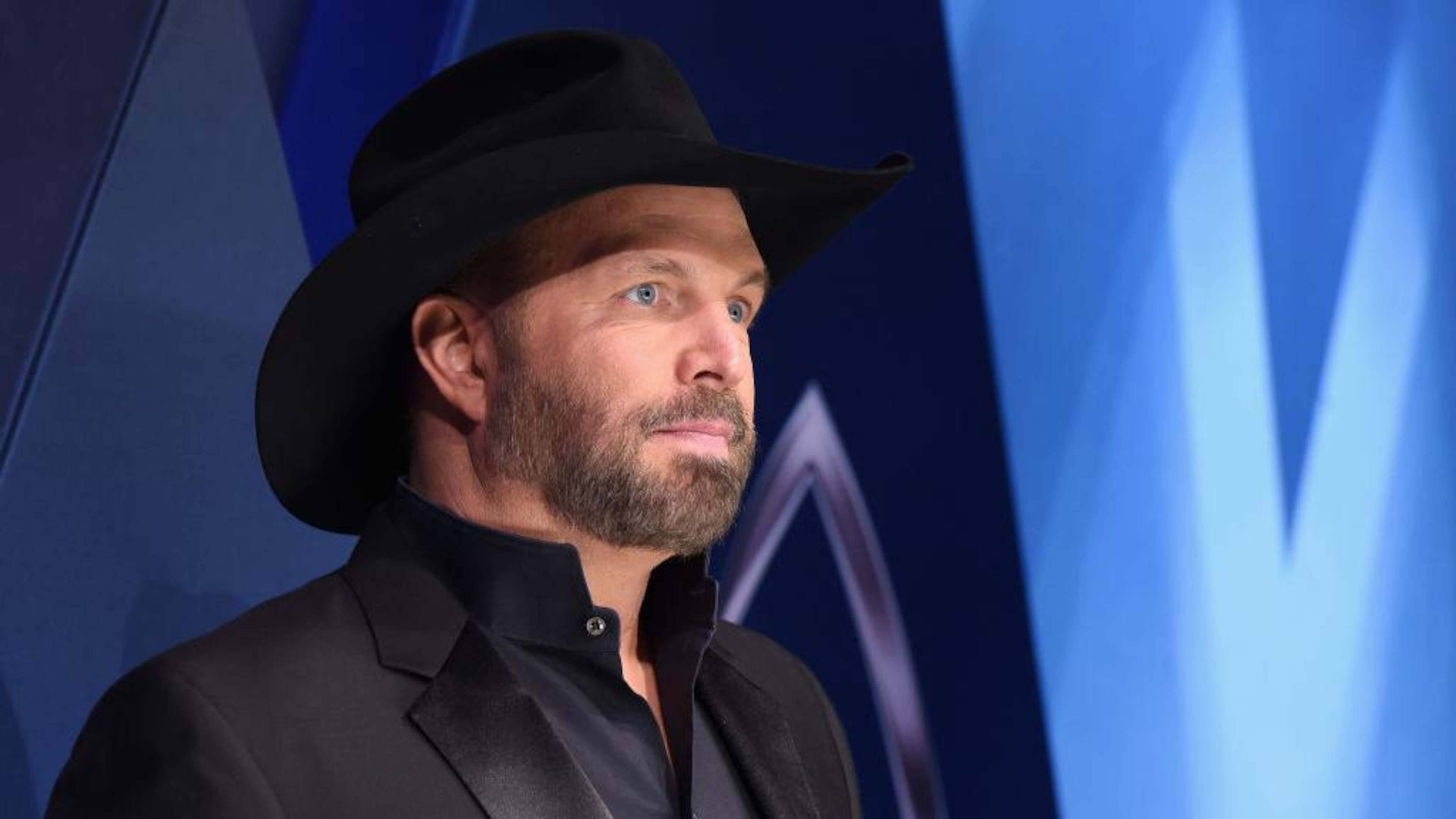 Country music star Garth Brooks attends the 51st annual CMA Awards at the Bridgestone Arena on November 8, 2017 in Nashville, Tennessee.