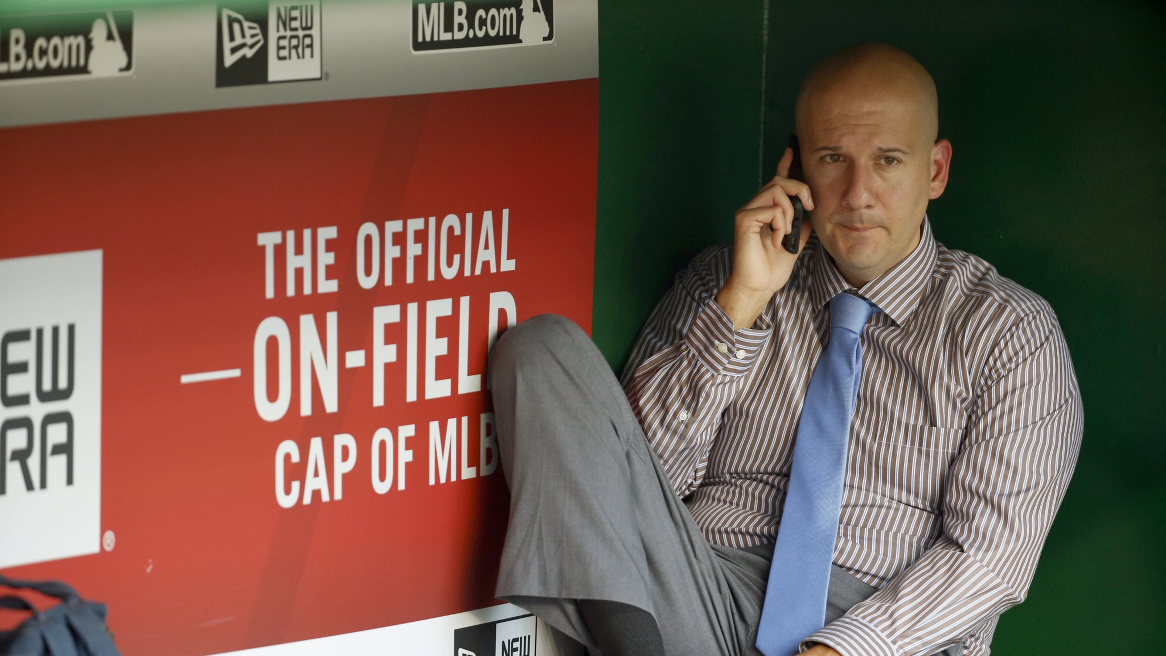 Braves general manager John Coppolella is scheduled for another round of #AskCoppy on Twitter today. (AP Photo/Alex Brandon)