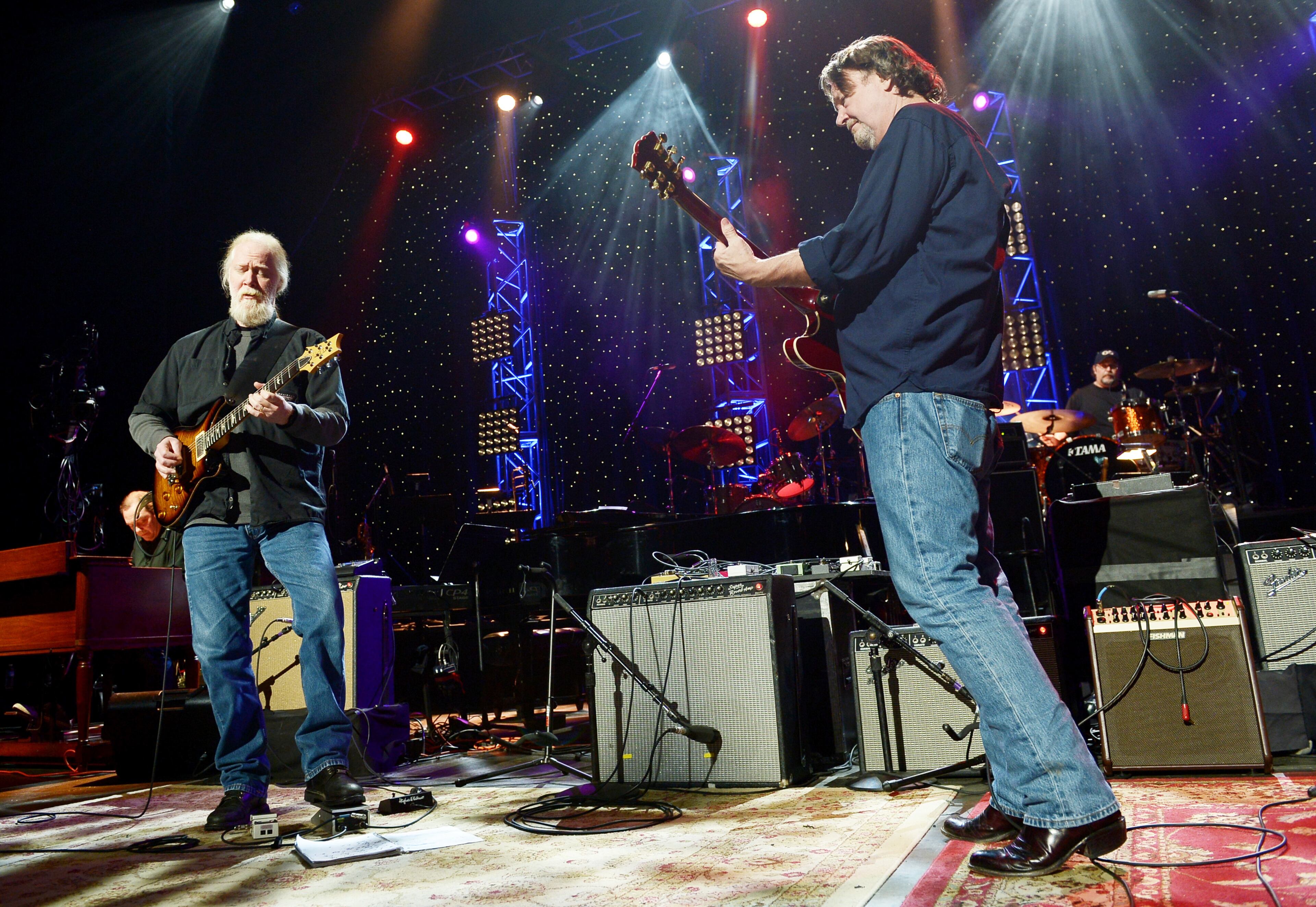 ATLANTA, GA - JANUARY 10: Jimmy Herring and John Bell perform during All My Friends: Celebrating the Songs & Voice of Gregg Allman at The Fox Theatre on January 10, 2014 in Atlanta, Georgia. (Photo by Michael Loccisano/Getty Images)