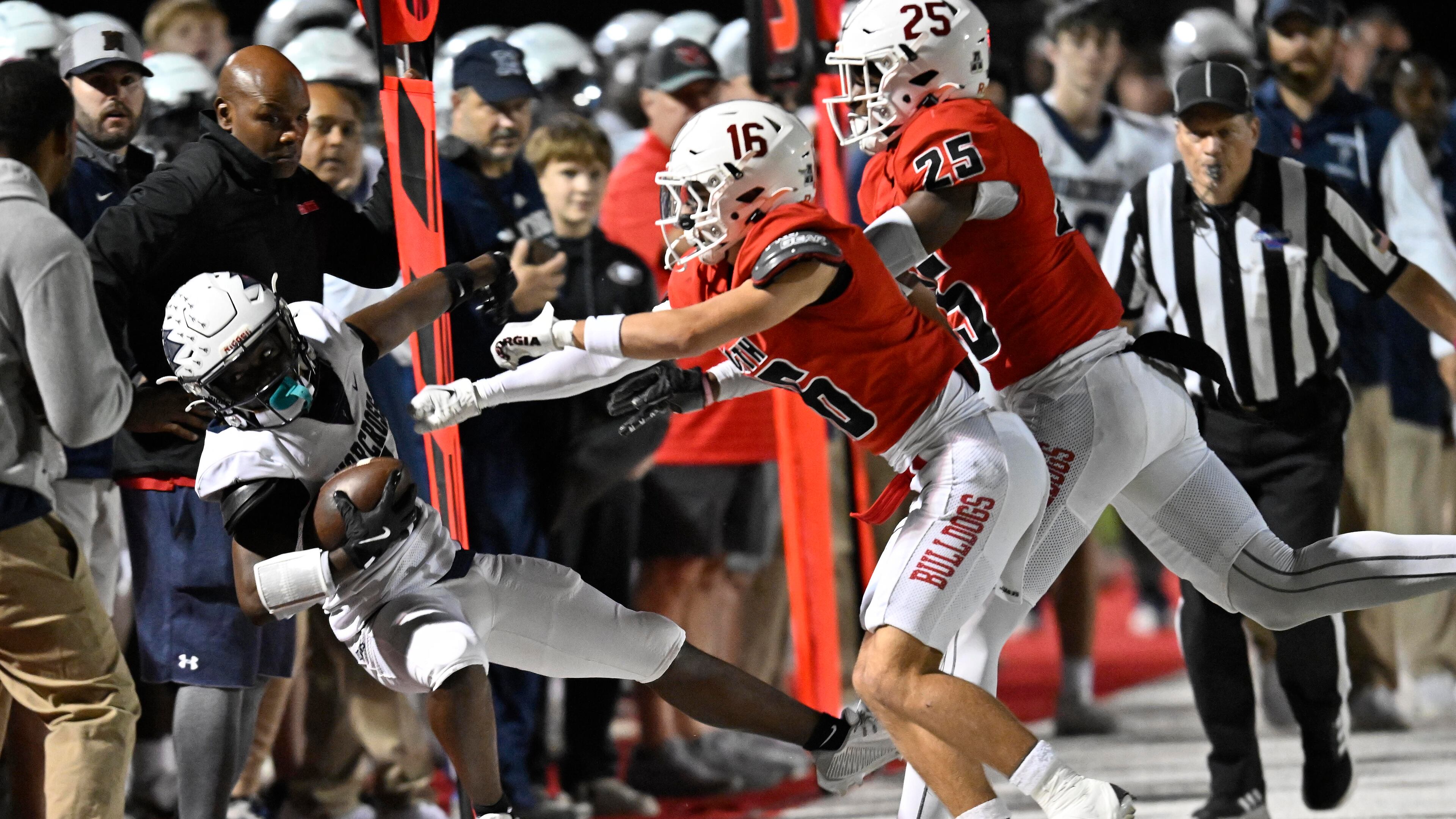 Scenes from the Norcross at N. Gwinnett GHSA region football game in Suwanee, GA., on Friday, Oct. 25, 2024. (Jim Blackburn for the AJC)