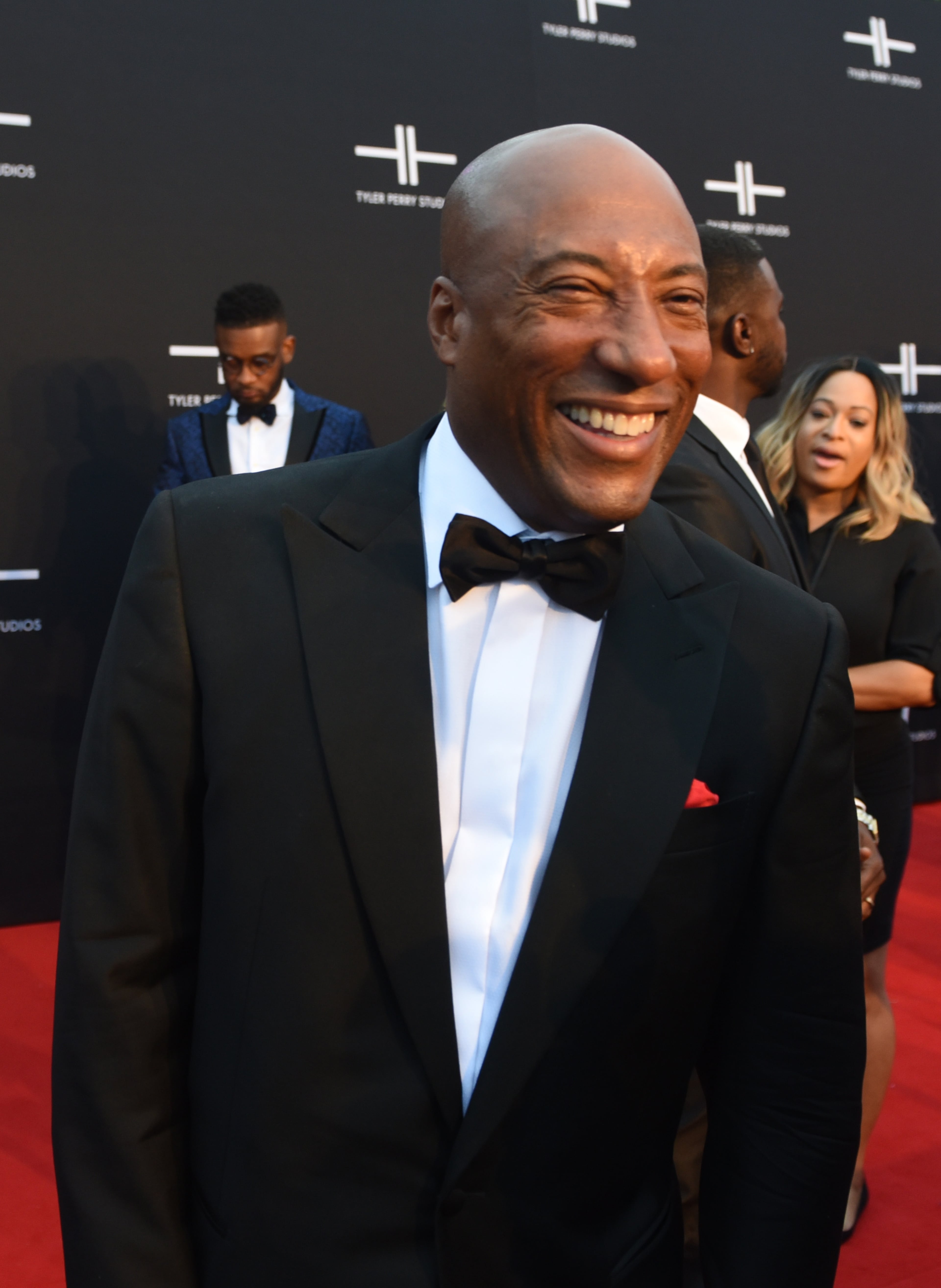 October 5, 2019 Atlanta - Media mogul and owner of The Weather Chanel Byron Allen spoke to the AJC on the red carpet for the opening of Tyler Perry Studios Saturday, October 5, 2019 in Atlanta. Perry acquired the property of Fort McPherson to build a movie studio on 330 acres of land. (Ryon Horne / Ryon.Horne@ajc.com)