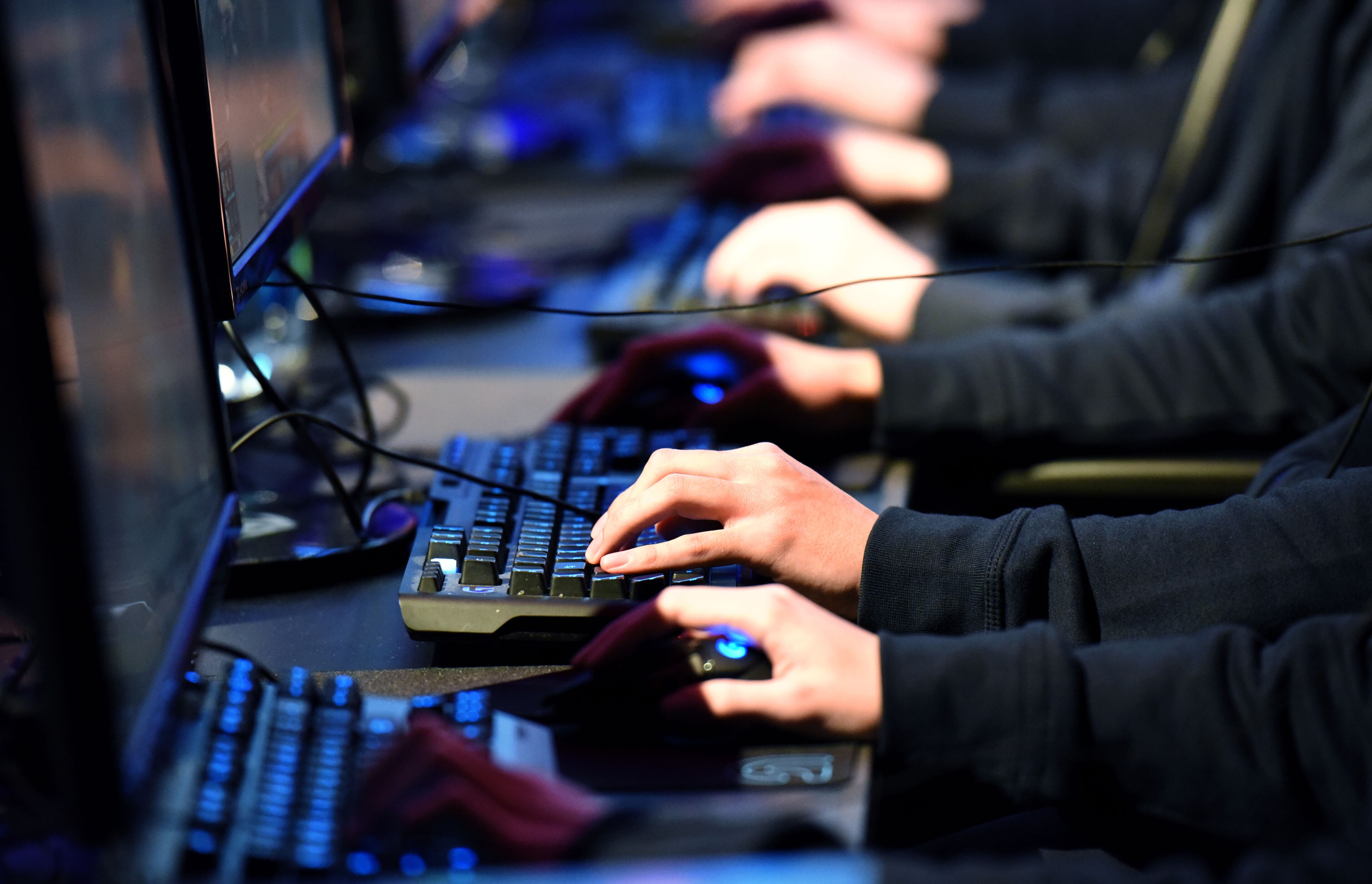 Epsilon eSports members play against Isurus Gaming during an opening day of SMITE World Championship 2016 at the Cobb Energy Performing Arts Centre on Thursday, January 7, 2016. HYOSUB SHIN / HSHIN@AJC.COM