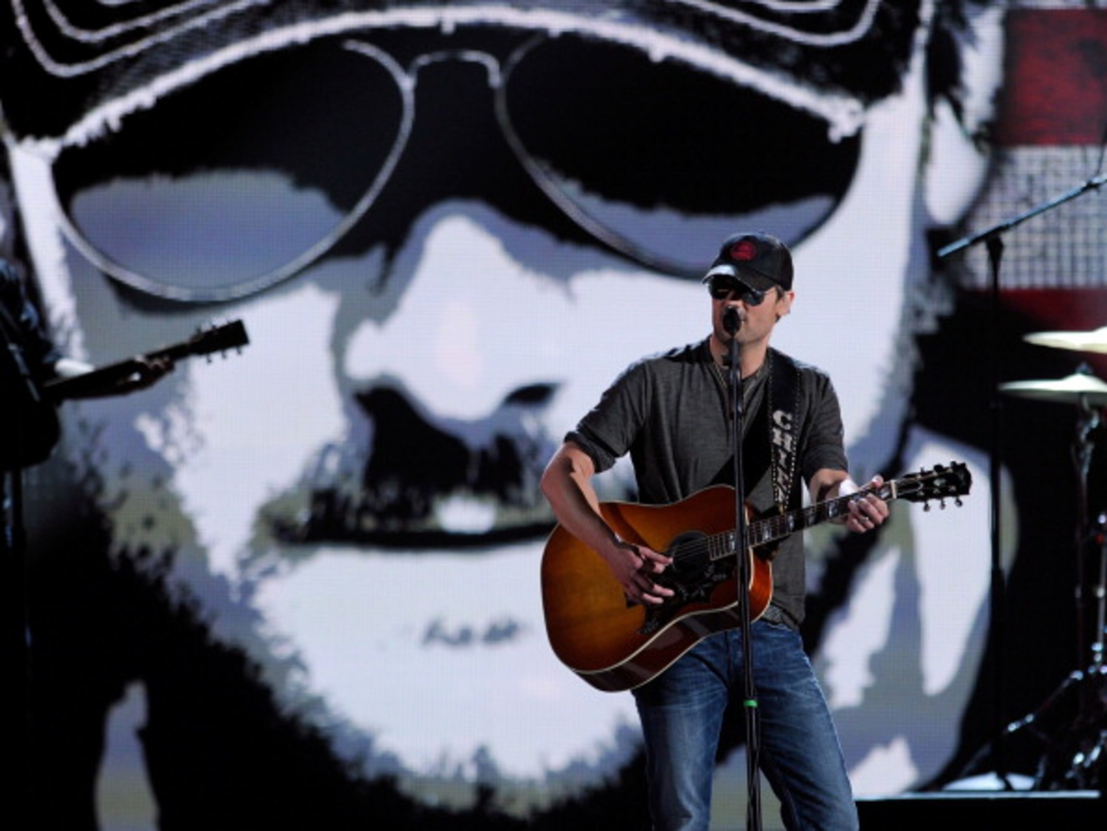 LAS VEGAS, NV - APRIL 01: Recording artist Eric Church performs during the 47th Annual Academy of Country Music Awards at the MGM Grand Garden Arena April 1, 2012 in Las Vegas, Nevada. (Photo by Ethan Miller/Getty Images)
