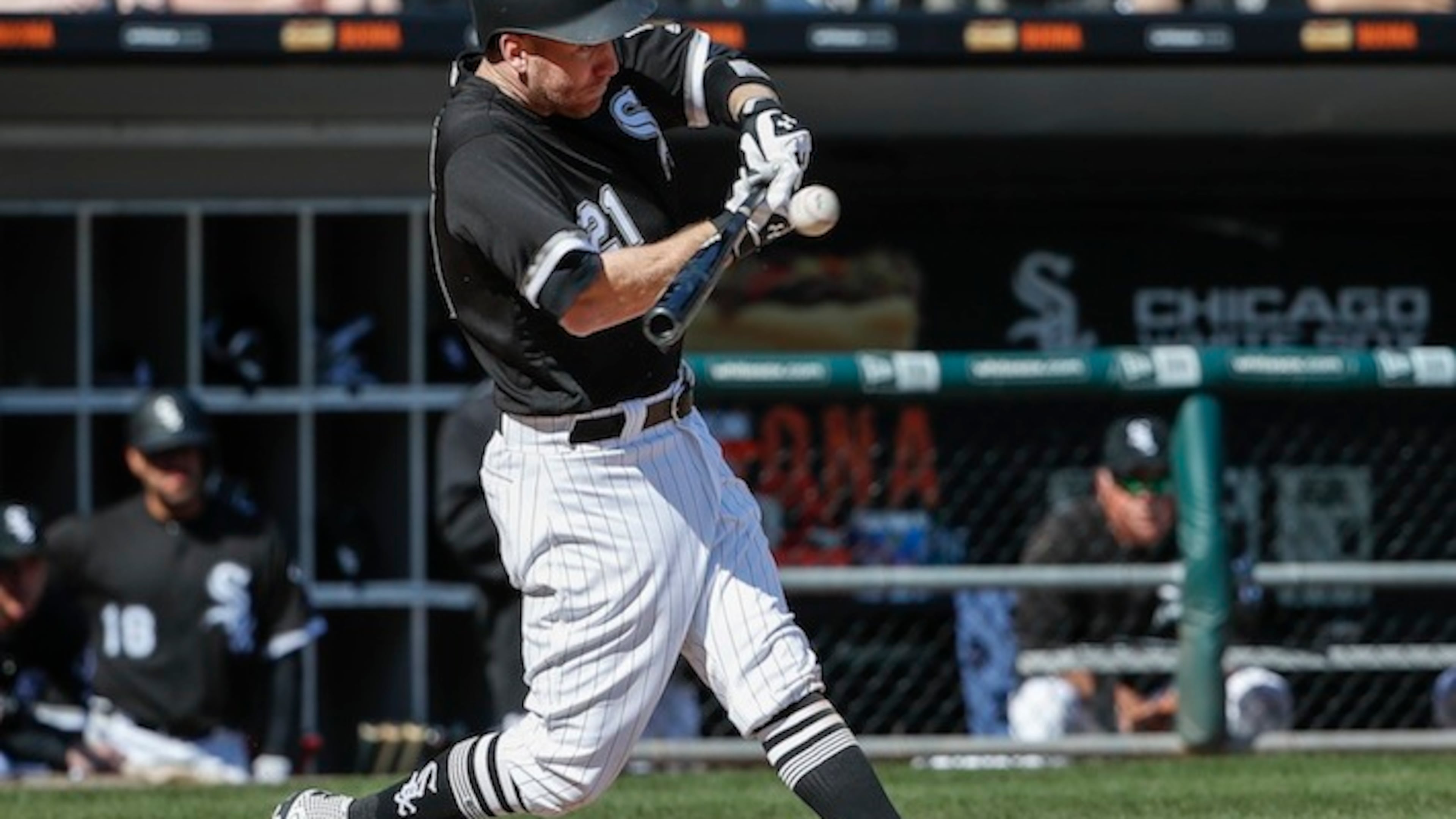Chicago's Todd Frazier on Saturday, April 8, 2017, in Chicago. (AP Photo/Kamil Krzaczynski)