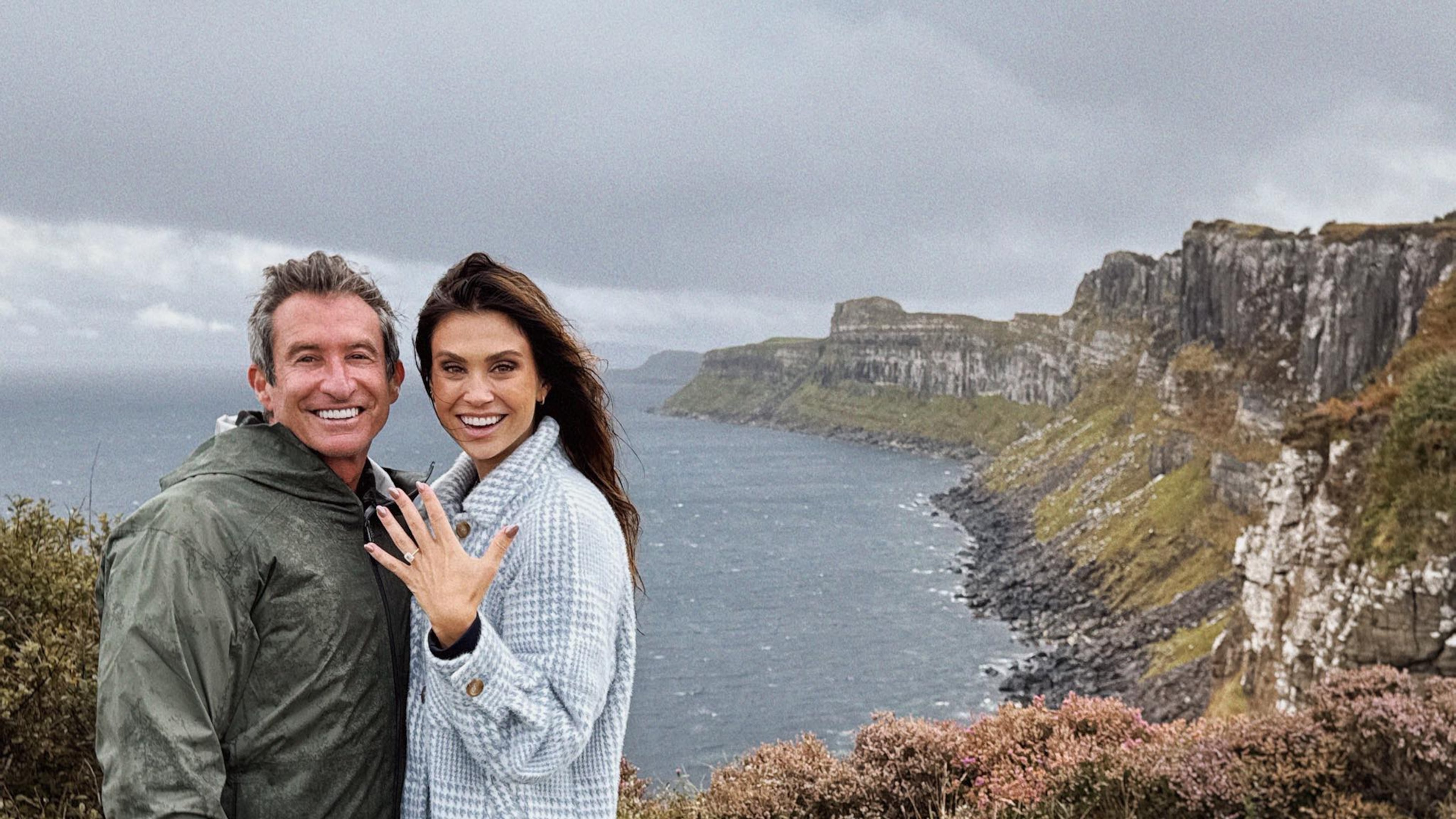Bert Weiss got engaged to Amanda Coker in Scotland earlier this month and announced it on air Monday . (Courtesy)