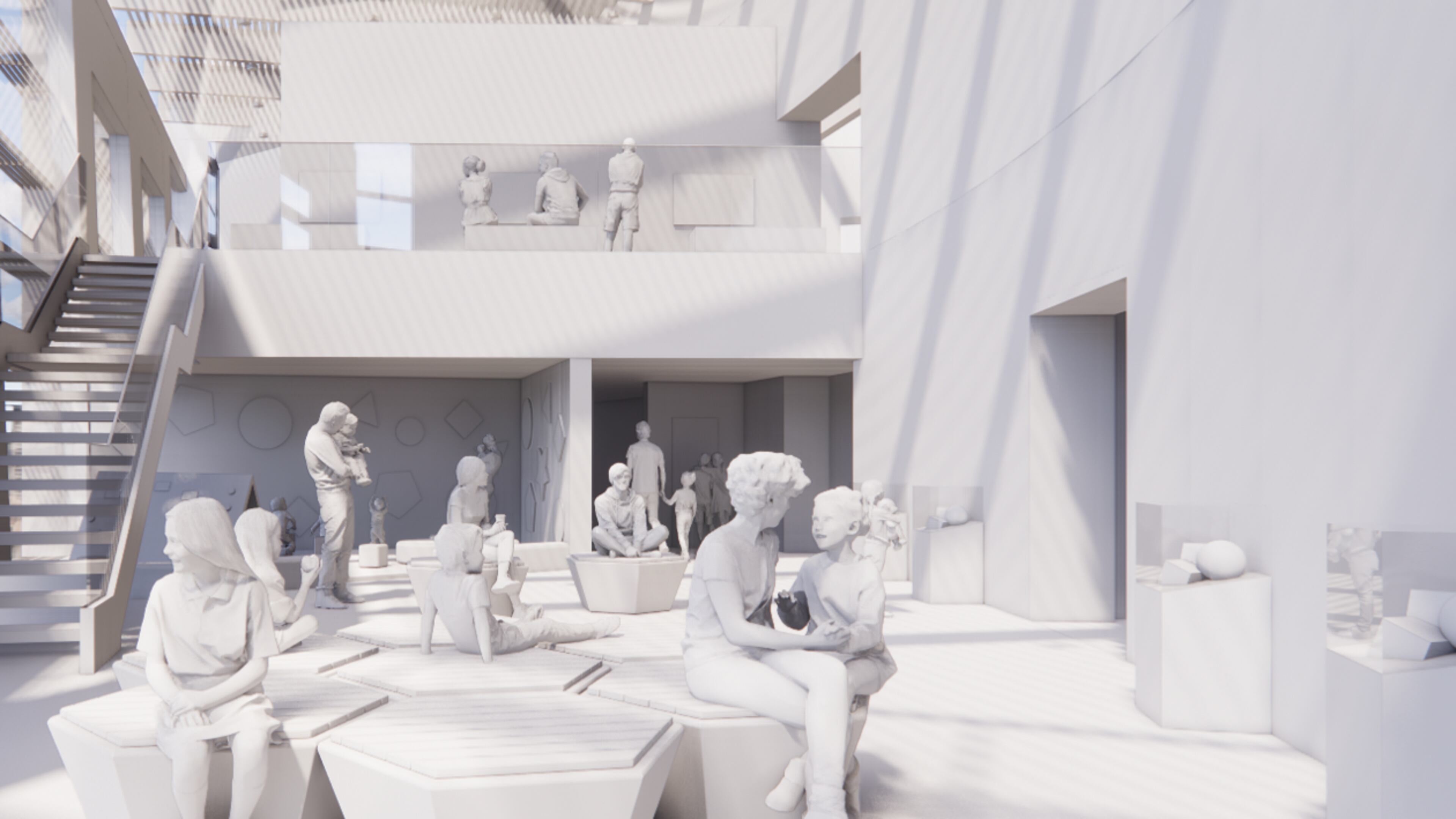 A rendering of the new Children’s Art Museum (CAM) Telfair Museums plans to open at the Jepson Center in 2023.