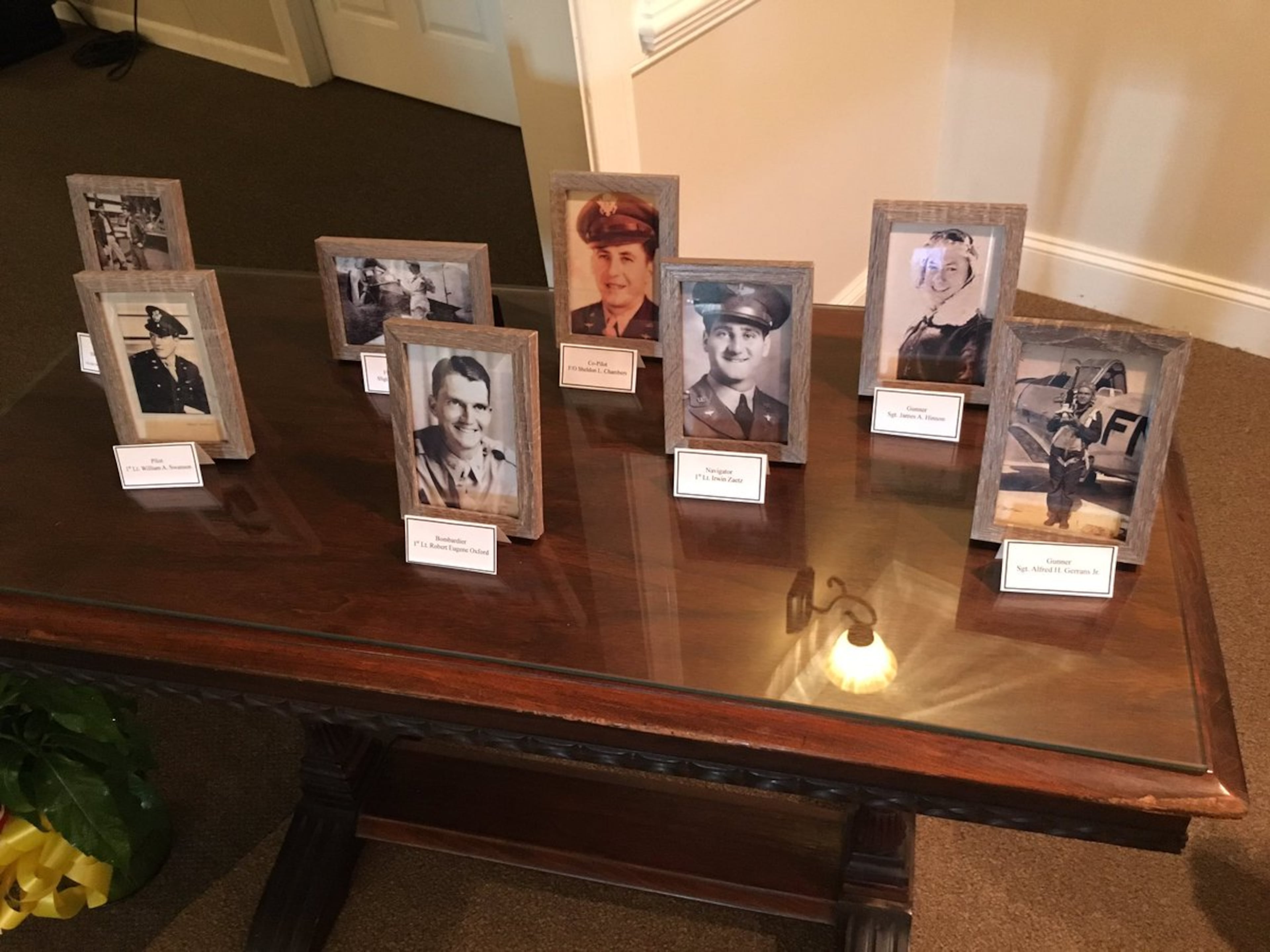 The expedition to the mountains of India only found remains for First Lt. Oxford - so they're honoring the entire crew at the Zebulon funeral home. (Photo and reporting by Evan Watson / WGXA News Fox 24 and ABC 16, Macon)