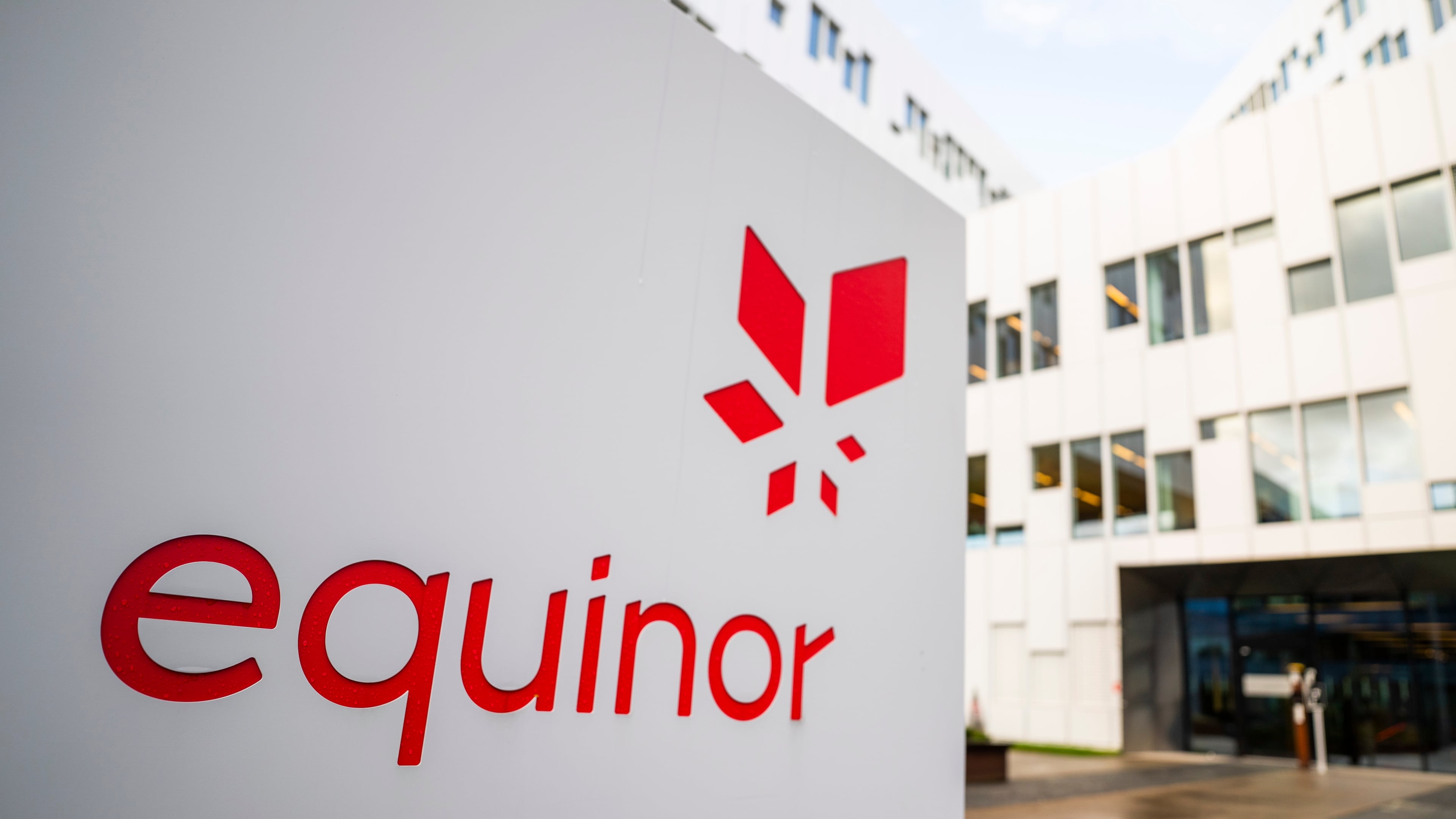 FILE - A sign for the company Equinor is displayed on Oct. 28, 2020, in Fornebu, Norway. (Håkon Mosvold Larsen/NTB Scanpix via AP, File)
