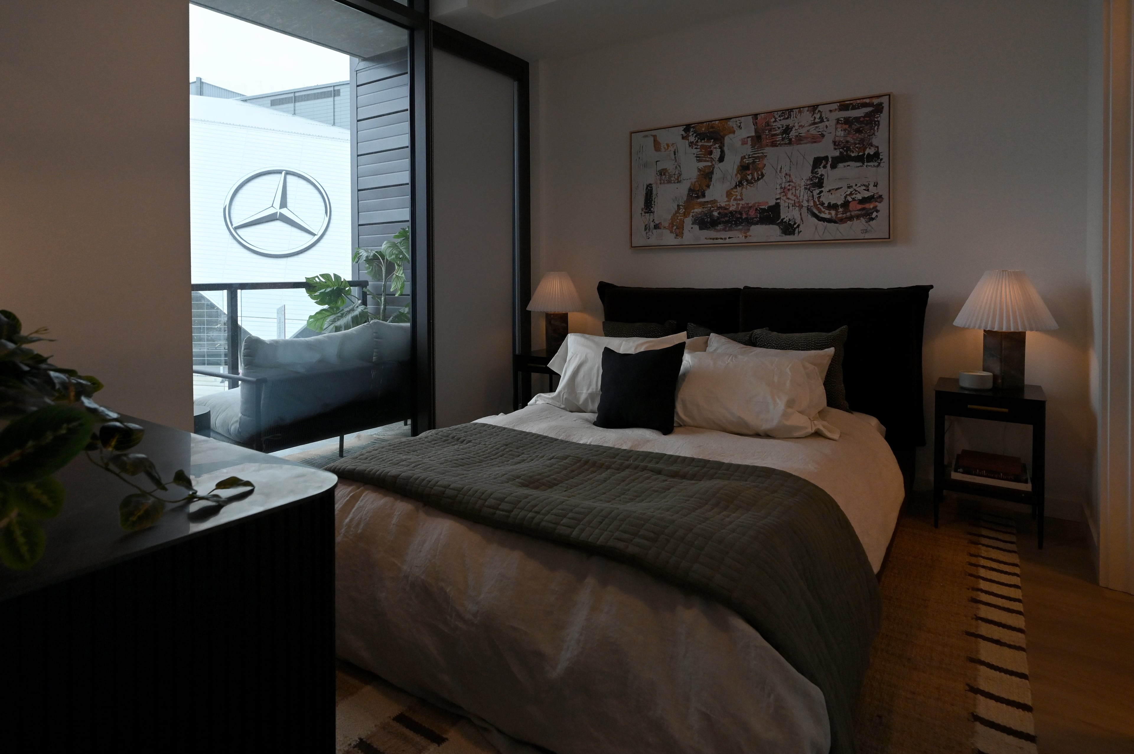 Interior of one bedroom apartment unit during an exclusive tour of The Mitchell apartments, Thursday, December 4, 2025, in Atlanta. (Hyosub Shin / AJC)