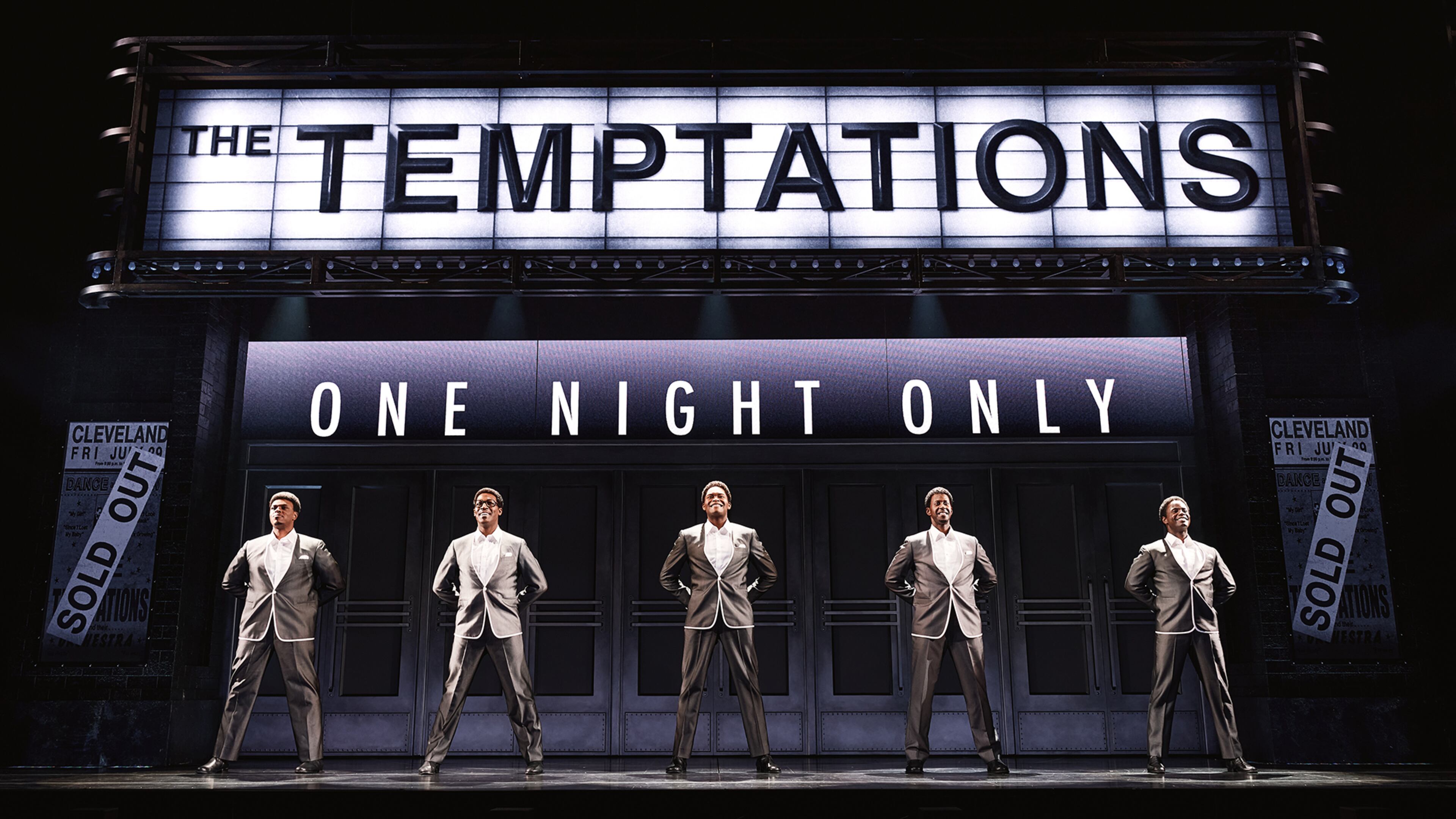 From left, Harrell Holmes Jr., Elijah Ahmad Lewis, Jalen Harris, Marcus Paul James, and James T. Lane are the Temptations in “Ain’t Too Proud” at the Fox Theatre.
Courtesy of Emilio Madrid.
