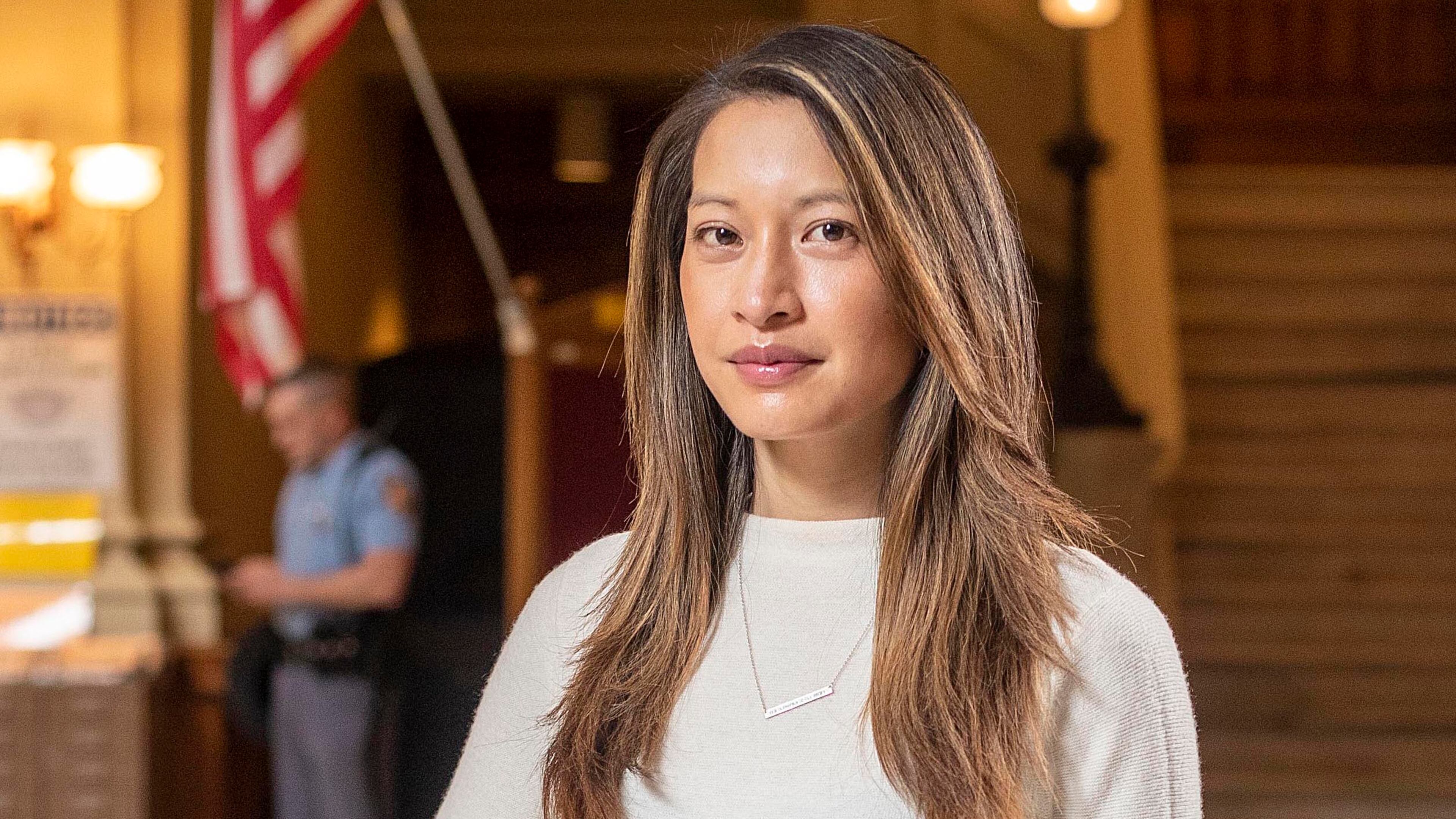 State Rep. Bee Nguyen, a Democrat from Atlanta, launched her campaign Tuesday for secretary of state in next year's election. (Alyssa Pointer / Alyssa.Pointer@ajc.com)