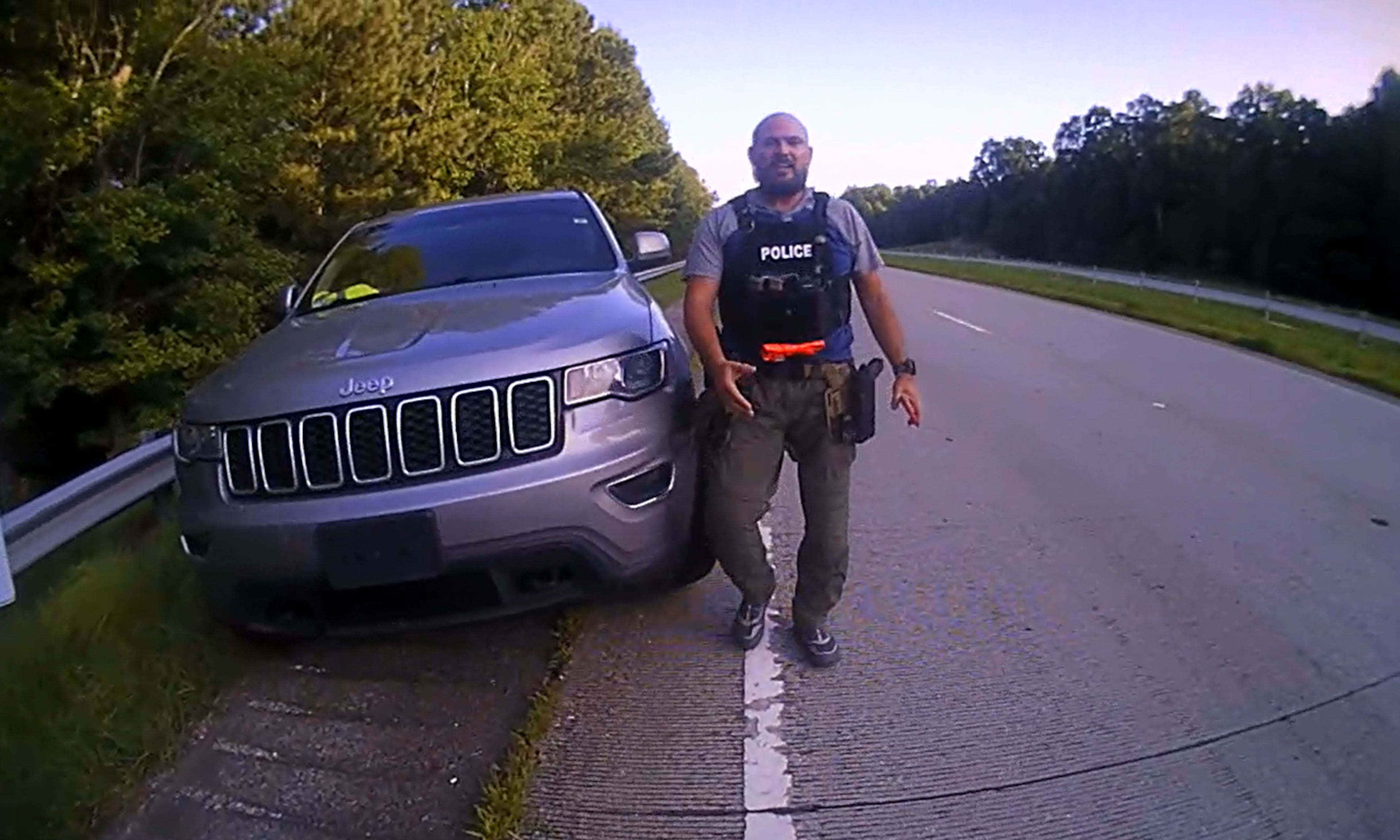 ICE agent seen arriving in unmarked vehicle. (Courtesy of Jefferson Police Department)
