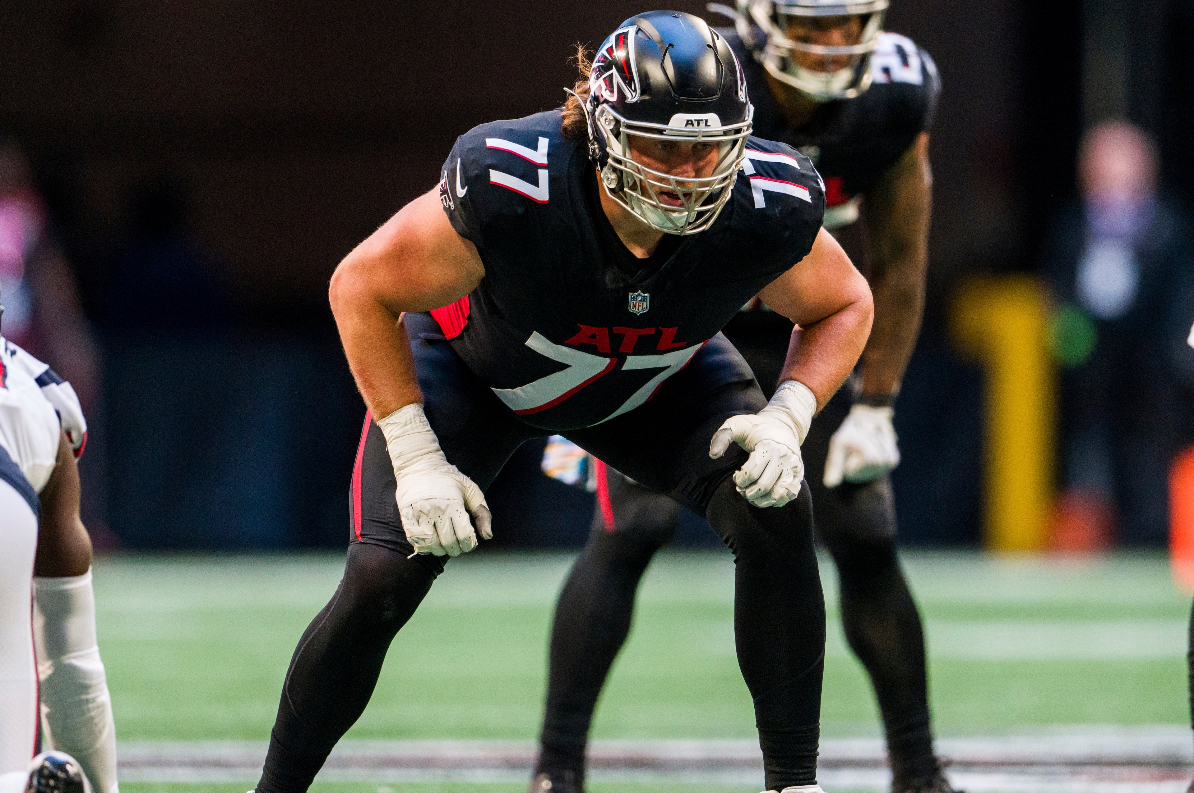 Storm Norton of the Atlanta Falcons