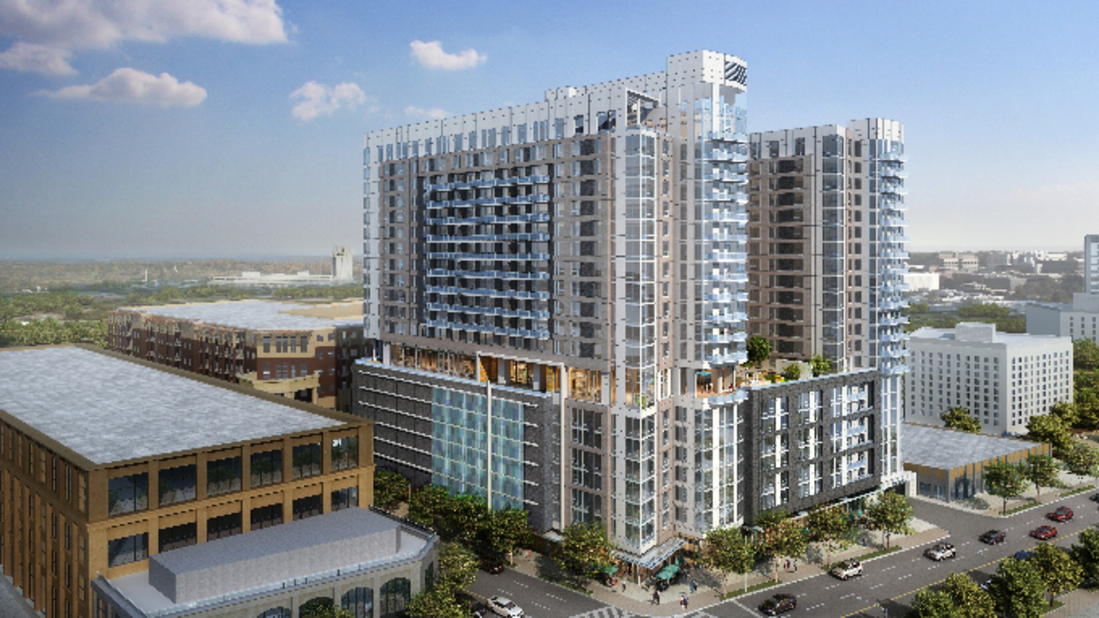 This posh 21-story complex (Modera by Mill Creek – Buckhead) will be located directly beside The Shops Buckhead Atlanta in one of the state’s most expensive ZIP codes for renters, 30305.
