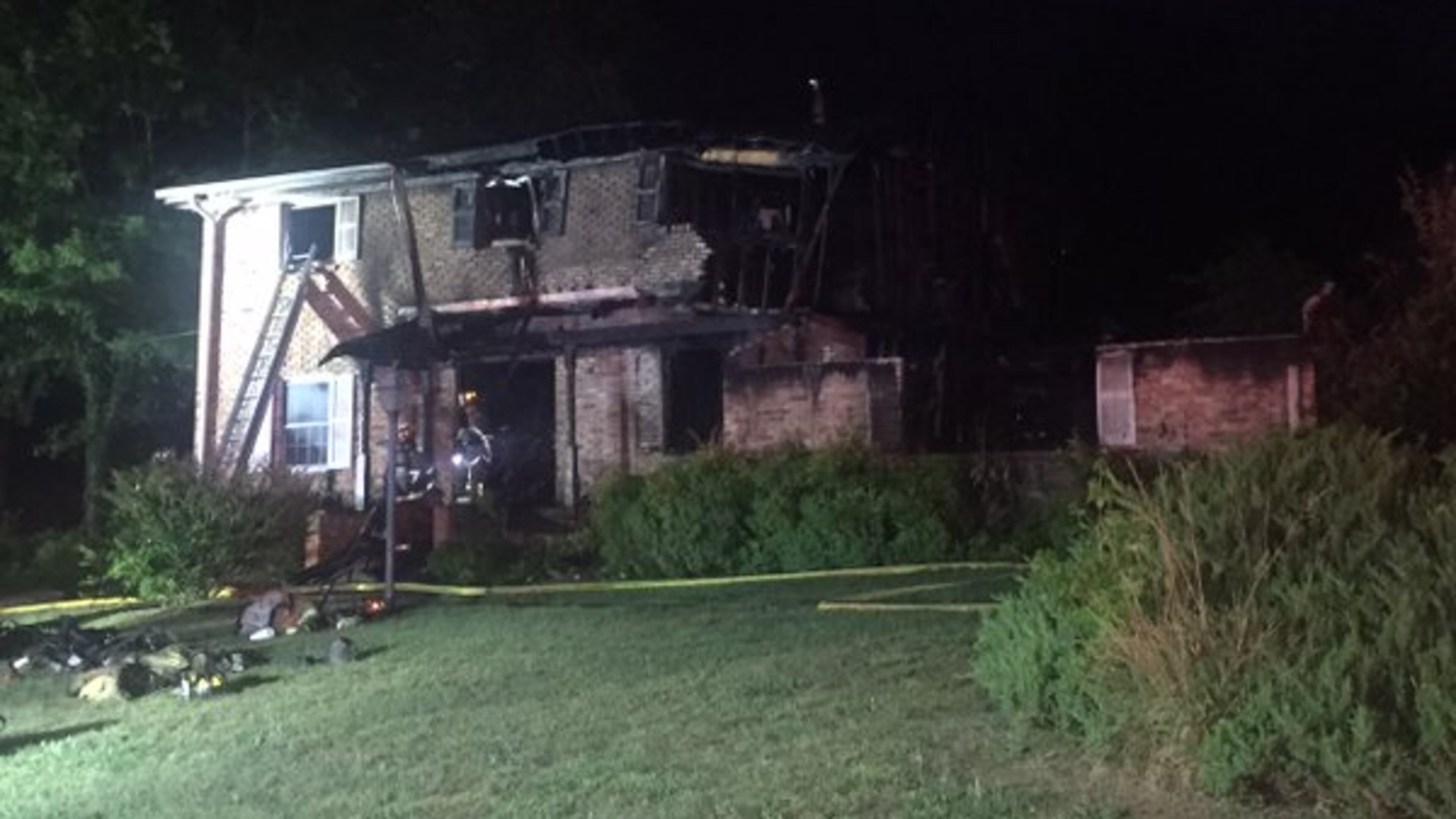 A DeKalb County house fire killed an 87-year-old woman Tues., May 31, 2016. (Credit: Channel 2 Action News)