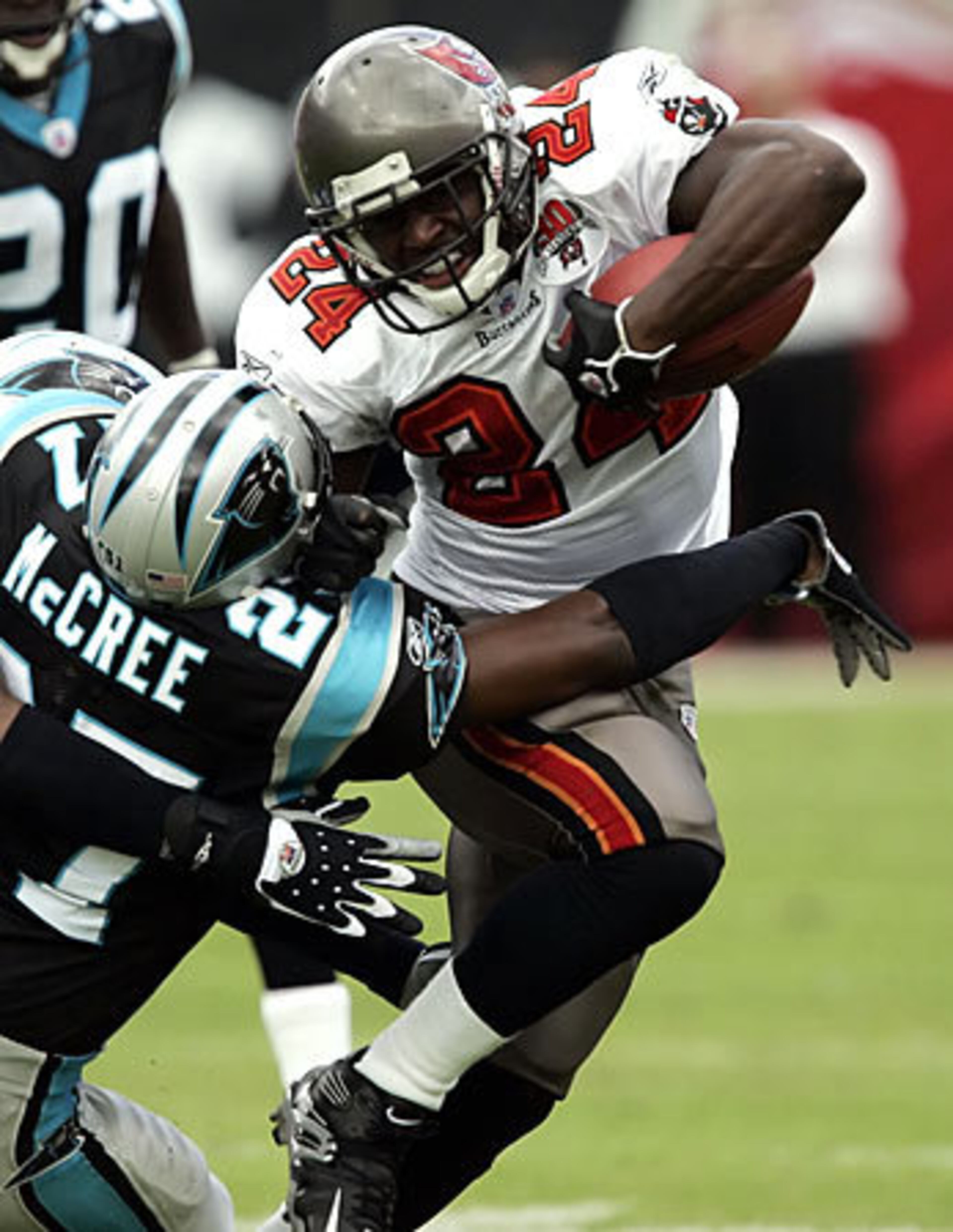 2005 - Carnell "Cadillac" Williams, Tampa Bay Buccaneers (RB): Rushed for 1,178 yards and 6 TDs. Currently with Tampa Bay.