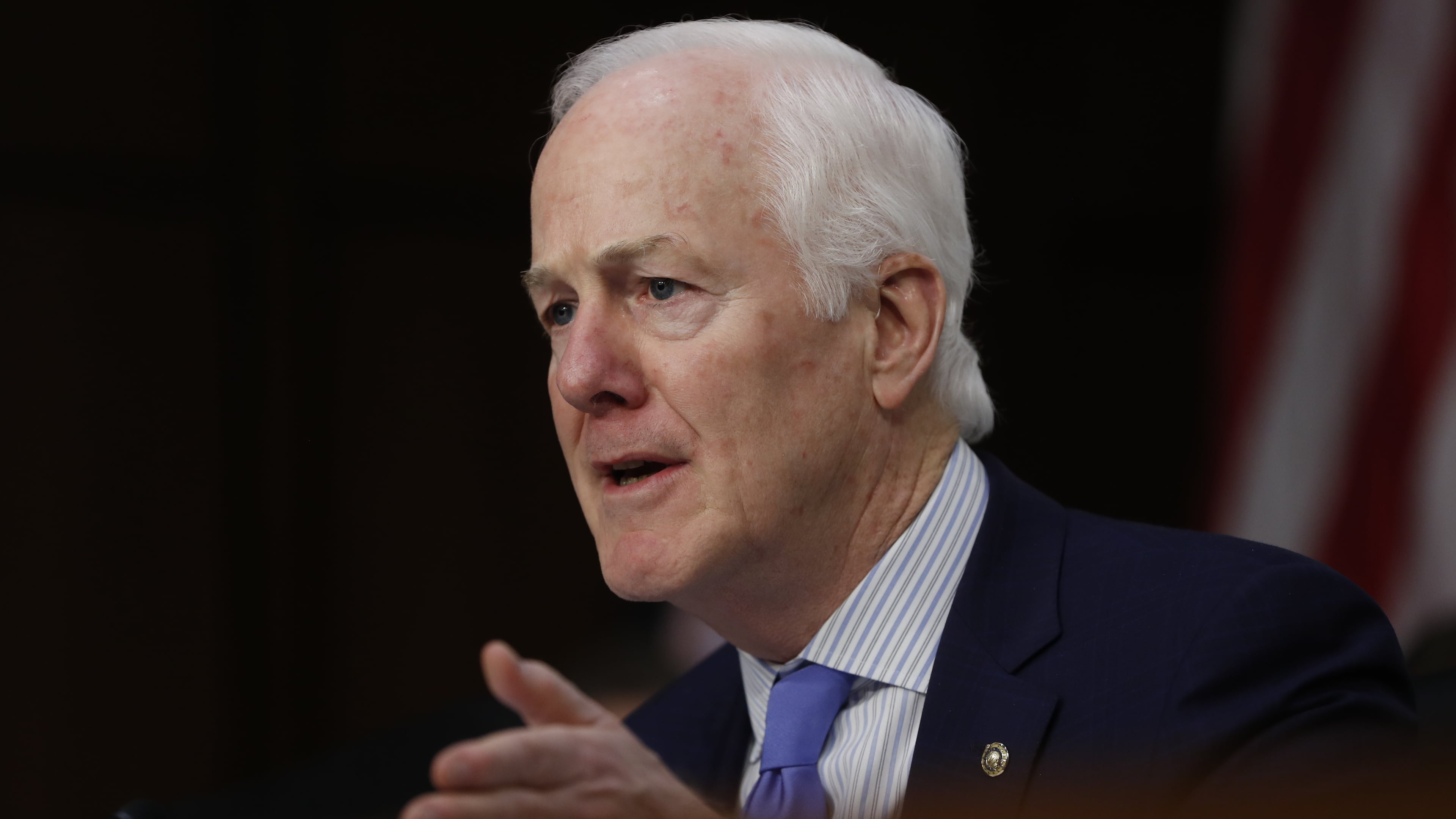 In this March 21, 2017 file photo, Senate Majority Whip John Cornyn of Texas speaks on Capitol Hill in Washington. (AP Photo/Pablo Martinez Monsivais, File)