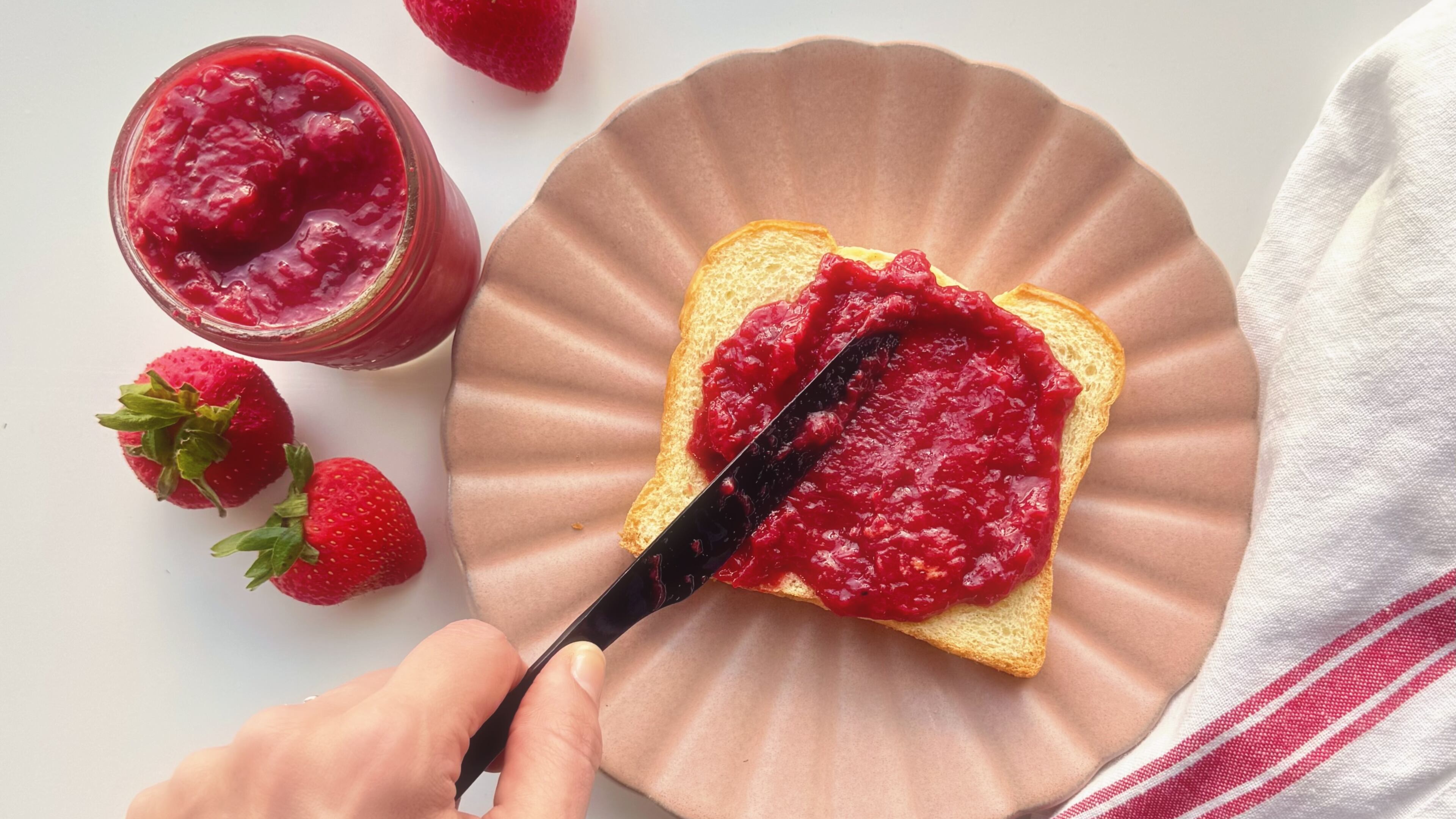 You can make a quick, intensely flavorful strawberry jam at home for about a third the price of those in stores. (Monti Carlo/AJC)