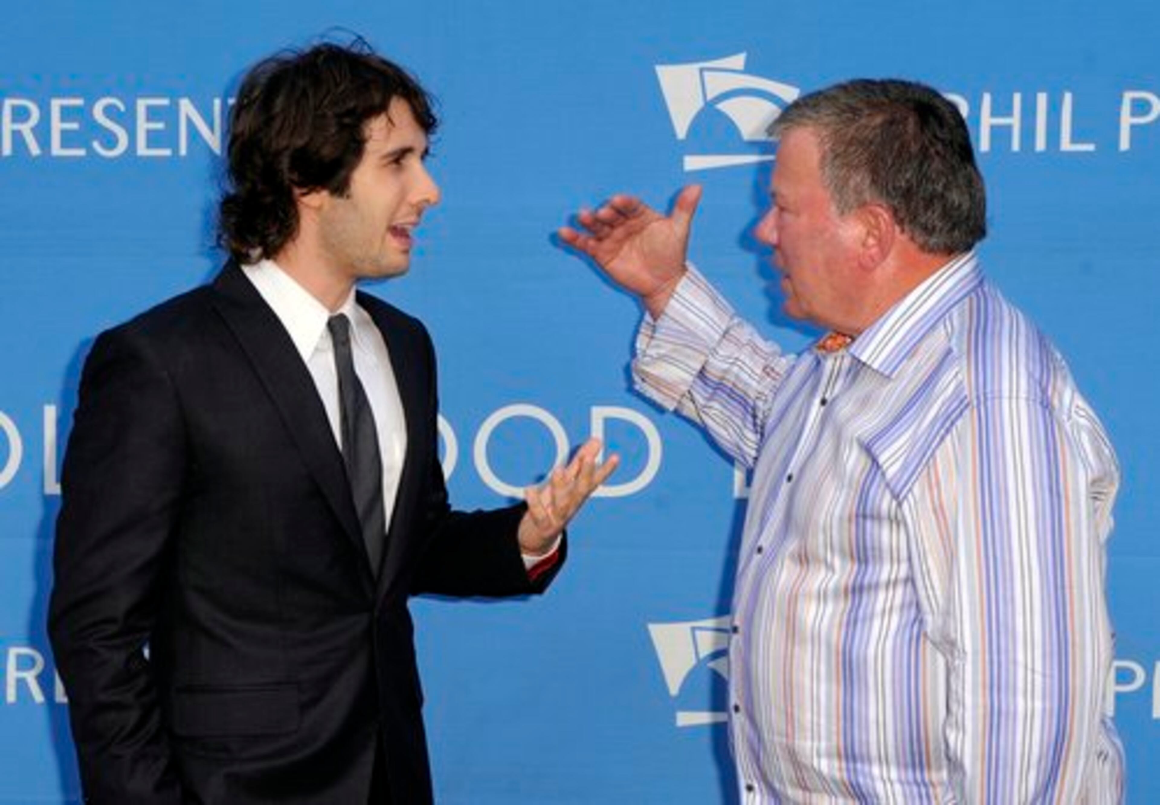 GROBAN GETS an earful from William Shatner.