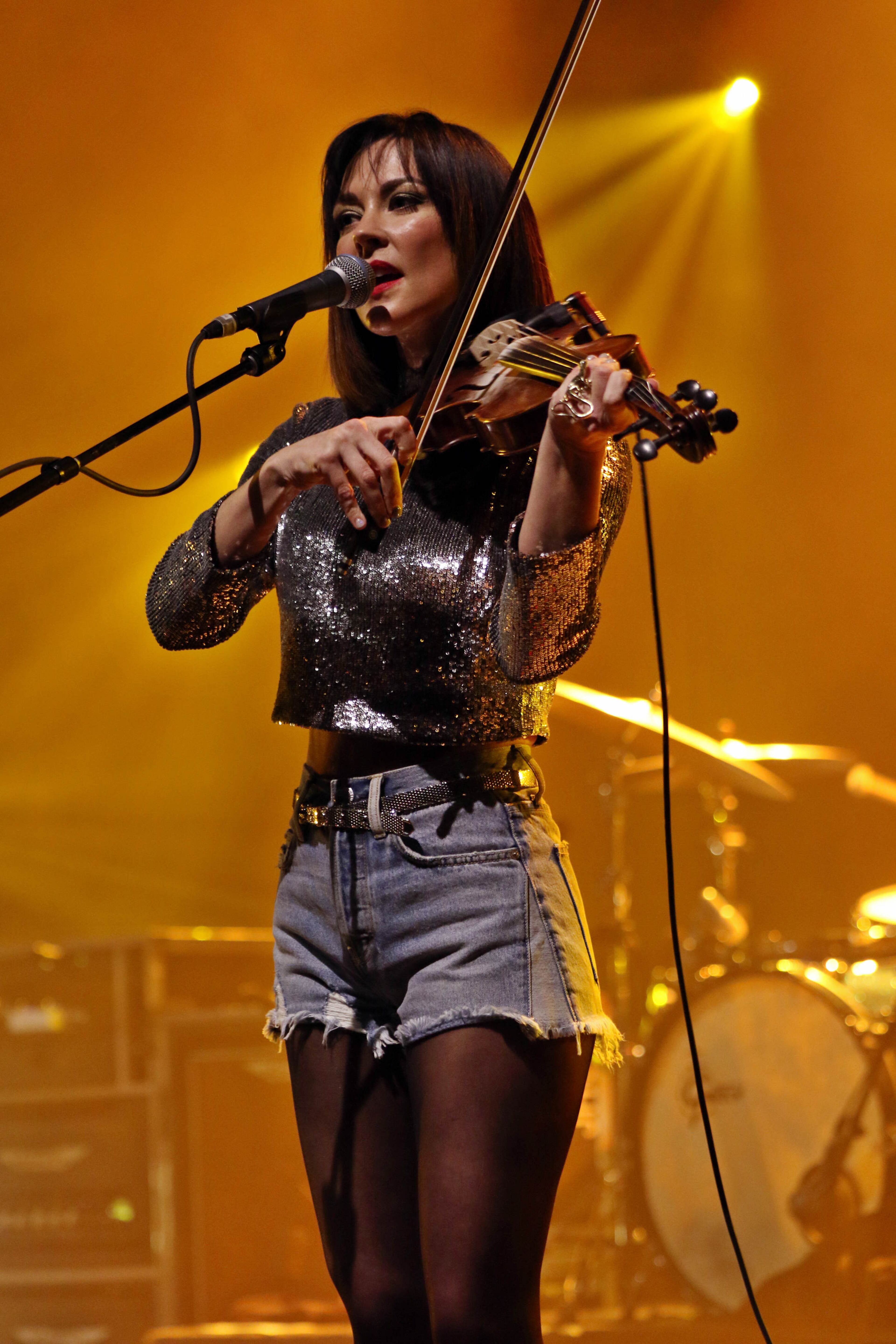 Amanda Shires, fiddler, singer and Isbell's wife, is a key part of the 400 Unit. Photo: Robb Cohen Photography & Video /RobbsPhotos.com