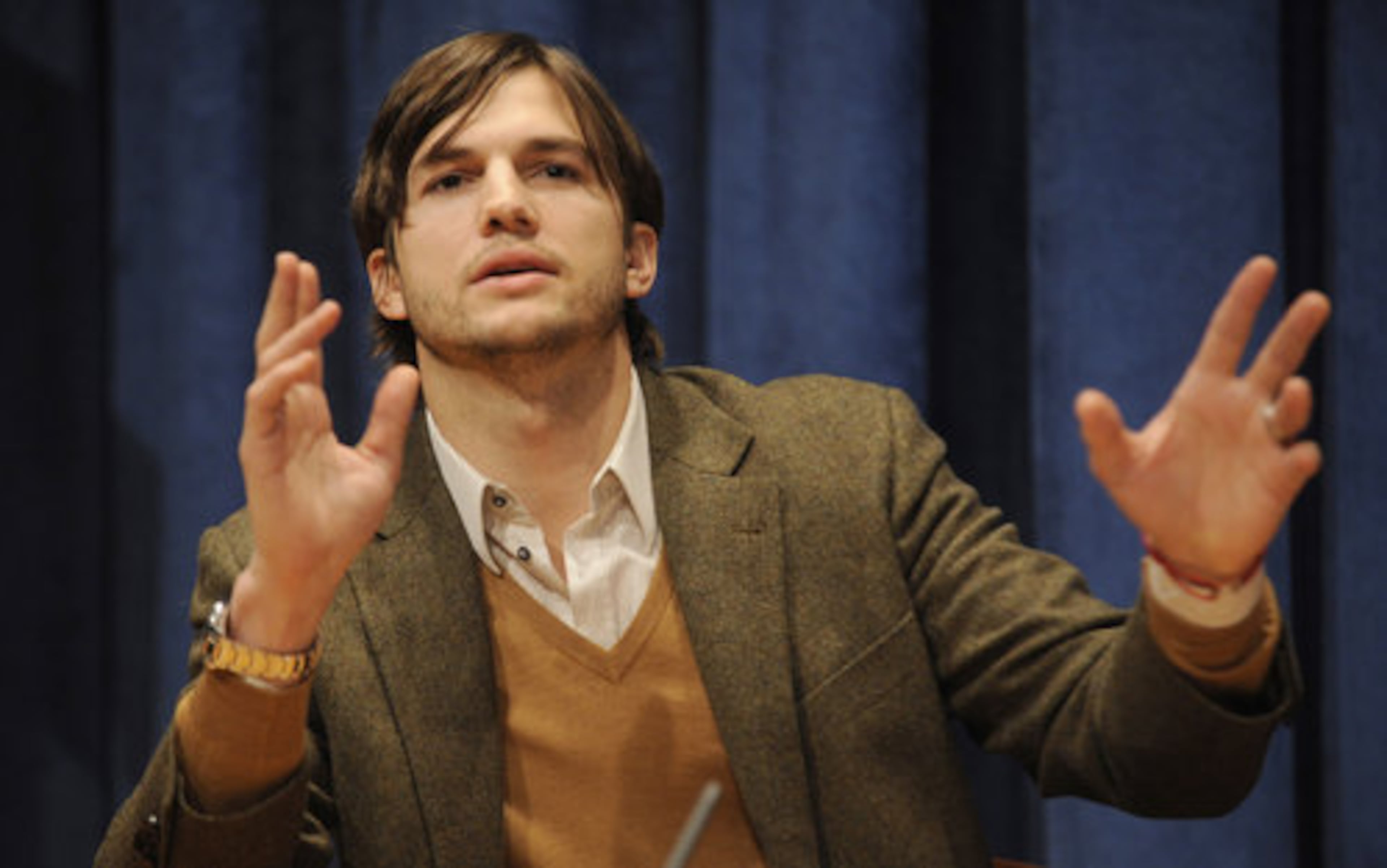 Ashton Kutcher supports the cause as well, saying, "we are failing option-less victims."