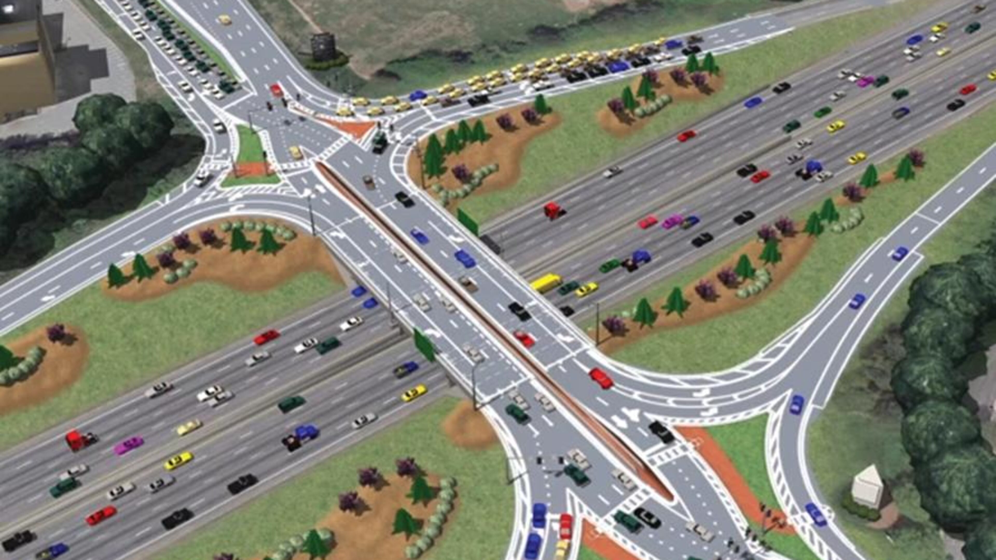 Ashford Dunwoody at I-285 Diverging Diamond Interchange (DDI) construction update. Weather and conditions permitting, motorists are expected to begin crossing over to the opposite side of the road Monday, June 4 when Georgia s first diverging diamond configuration goes into effect at I-285 and Ashford Dunwoody Road to improve traffic flow and safety, the Georgia Department of Transportation (GDOT) and the Perimeter Community Improvement Districts (PCIDs) have announced. The interchange bridge will be closed for removal of asphalt, construction of a pedestrian walkway, paving, restriping and installation of traffic signals beginning at 9 p.m. Friday, June 1 and reopen Monday, June 4 at 5 a.m. for crossover traffic.