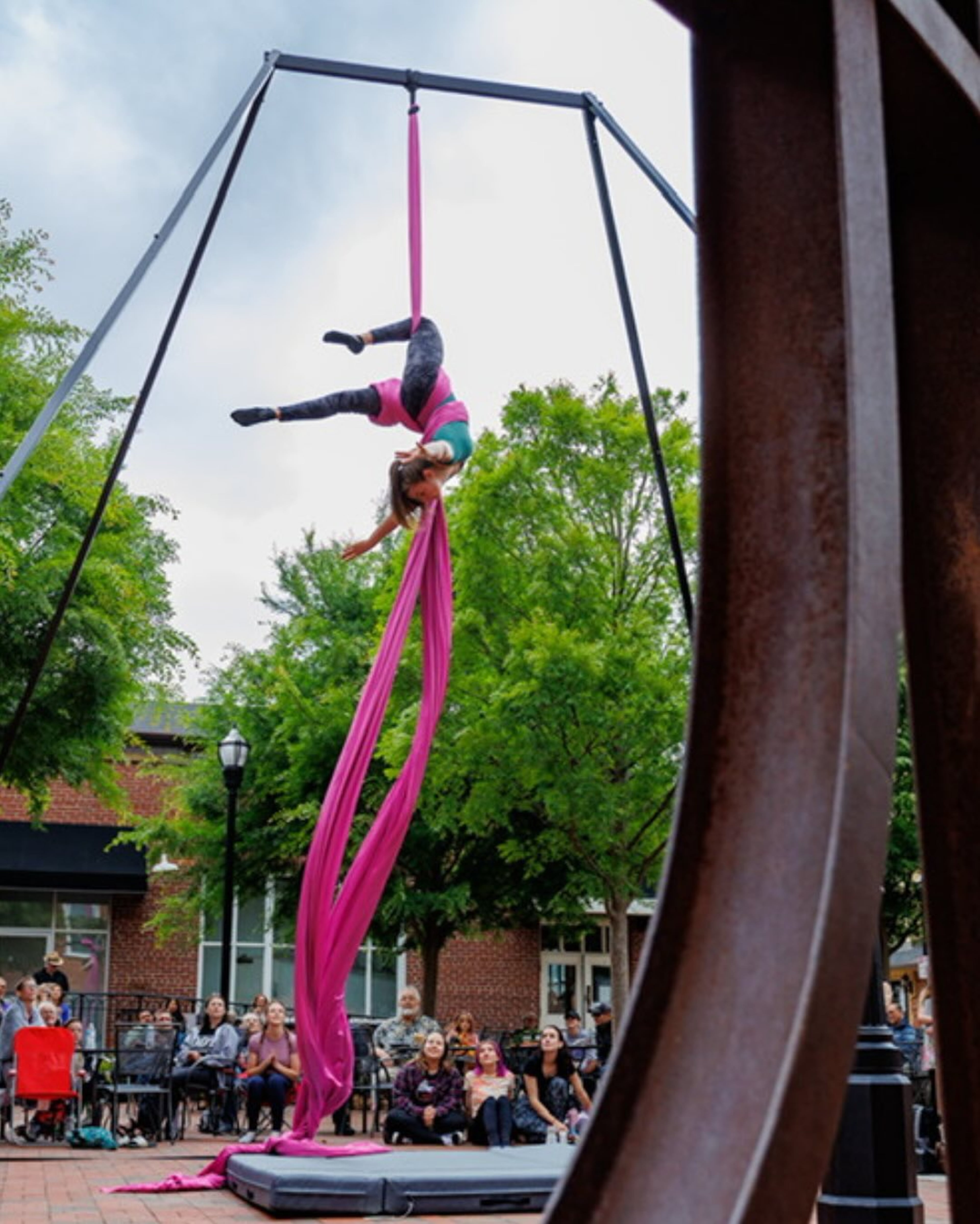 M2R Trailfest on Saturday, May 9 highlights art installations and murals and offers entertainment including aerial performances and a pet parade.
(Photo courtesy of M2R Trailfest)