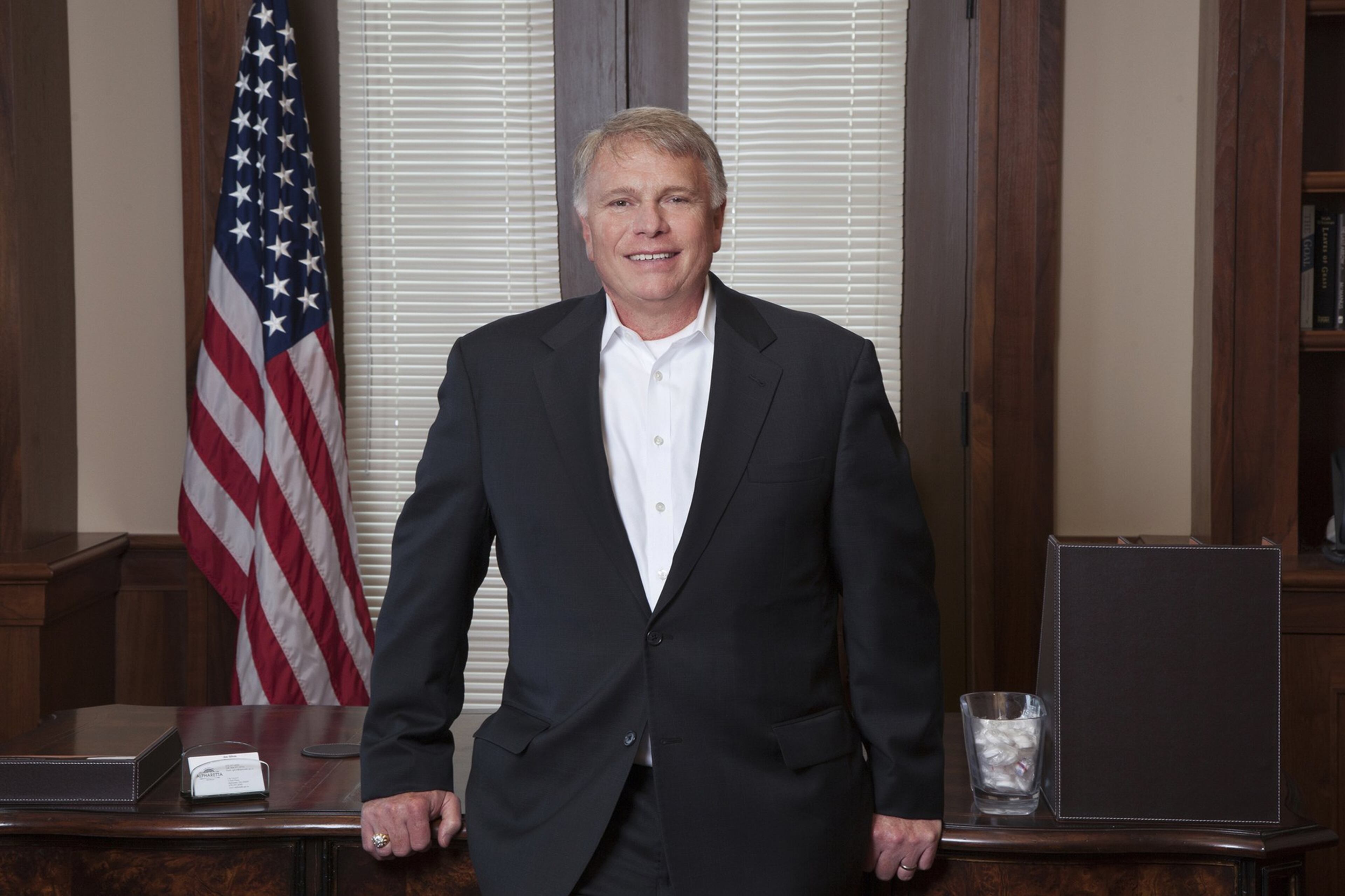 Alpharetta Mayor Jim Gilvin said the city saw tremendous growth in the ‘80s and ‘90s when corporations and tech companies moved into northern parts of the city and North Point Mall opened, but the downtown area “devolved." Photo credit: City of Alpharetta