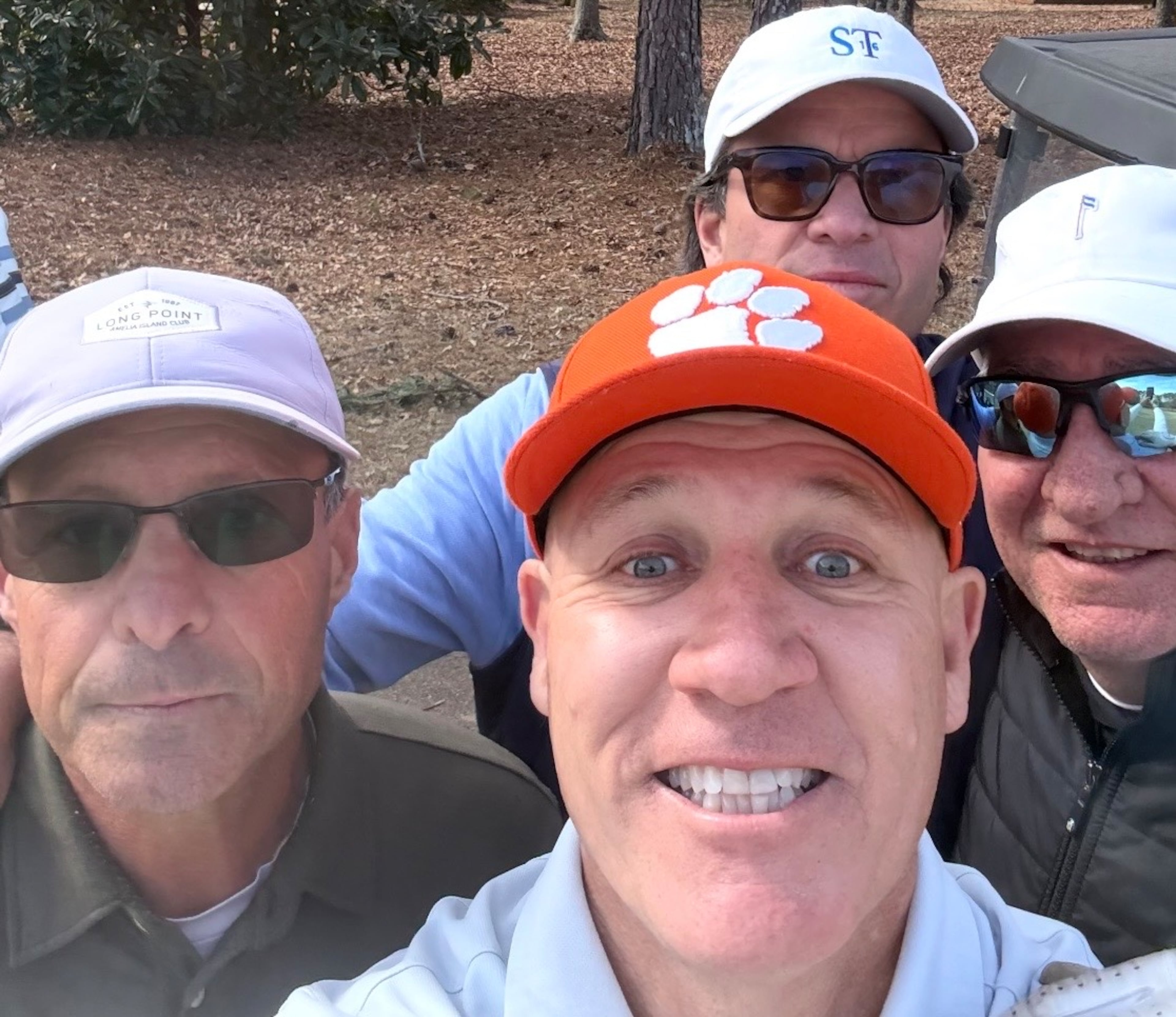 Cedar Shoals coach Rusty Charpia and Clarke Central coach David Perno will renew Athens' biggest high school football rivalry on Friday. From 7:30 p.m. to 10 p.m., Perno said, the two will quit being best friends. (Photo Courtesy/Rusty Charpia)