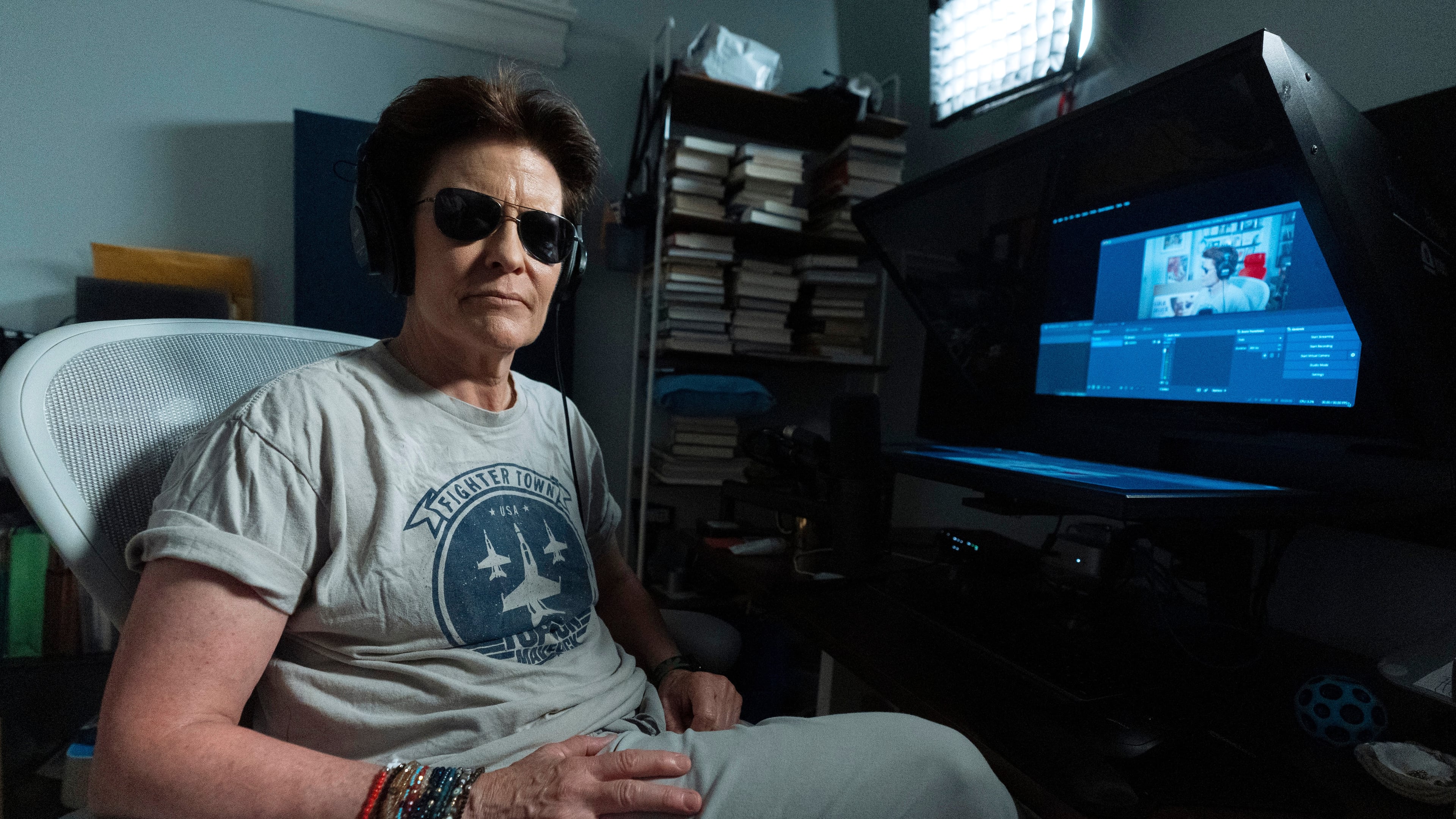 Podcaster Kara Swisher speaks during an interview with The Associated Press, Thursday, June 11, 2026, in Washington. (AP Photo/Manuel Balce Ceneta)