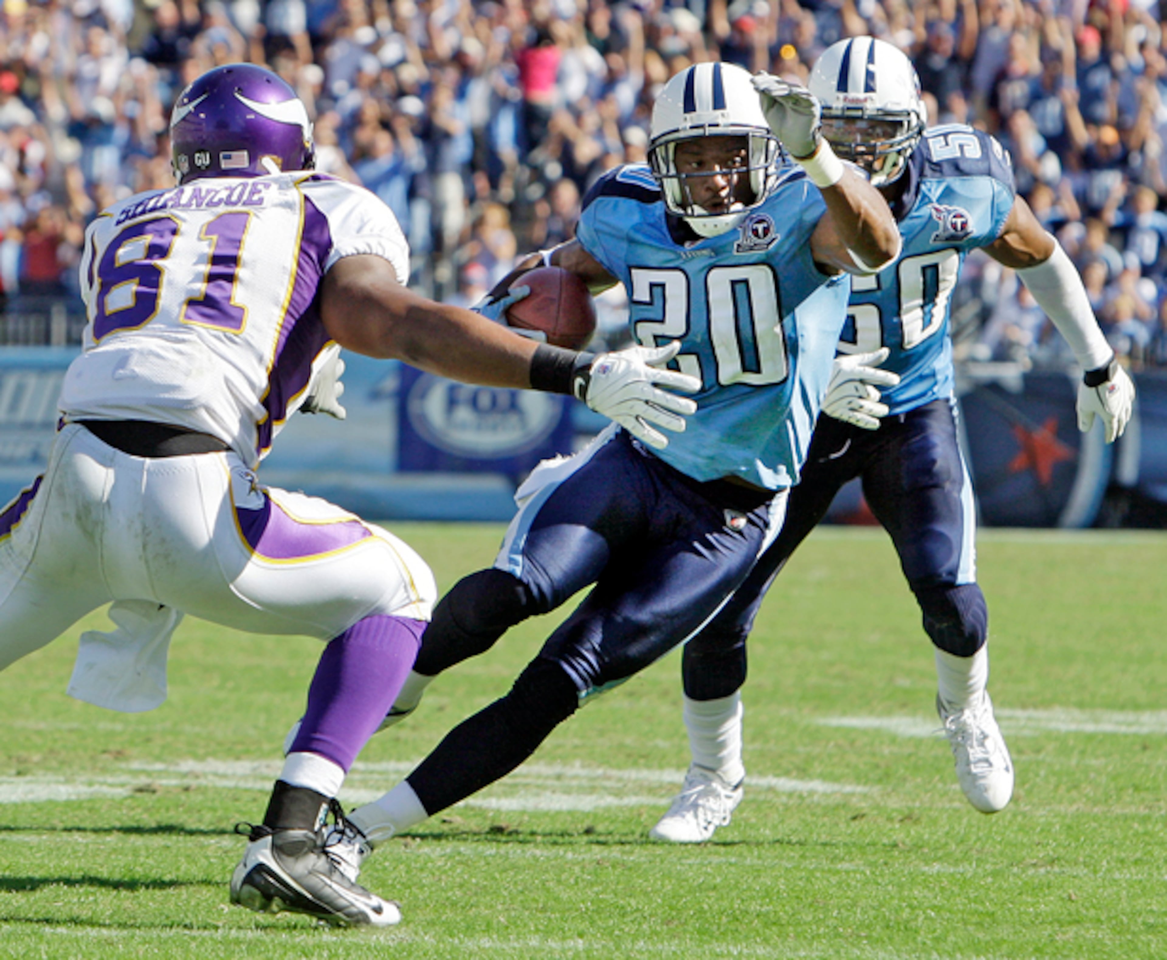 Tennessee posted an NFL-best 13-3 record in 2008 with 10 straight wins to start the season. The team lost in the Divisional round in the playoffs and didn’t win again until Week 8 of the following season.