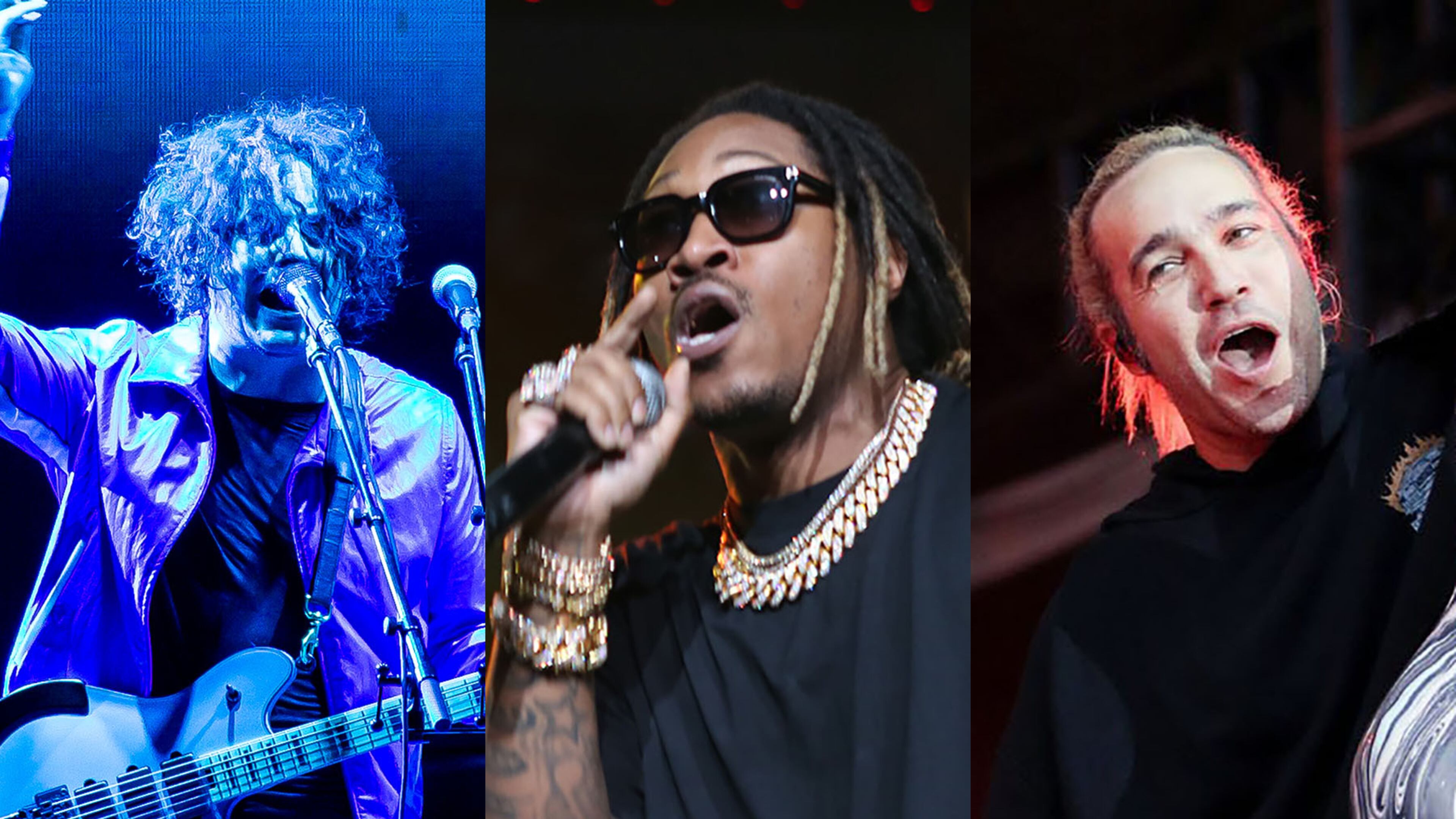 Music Midtown headliners include (l-r) Jack White, Future and Fall Out Boy. AJC FILE PHOTOS