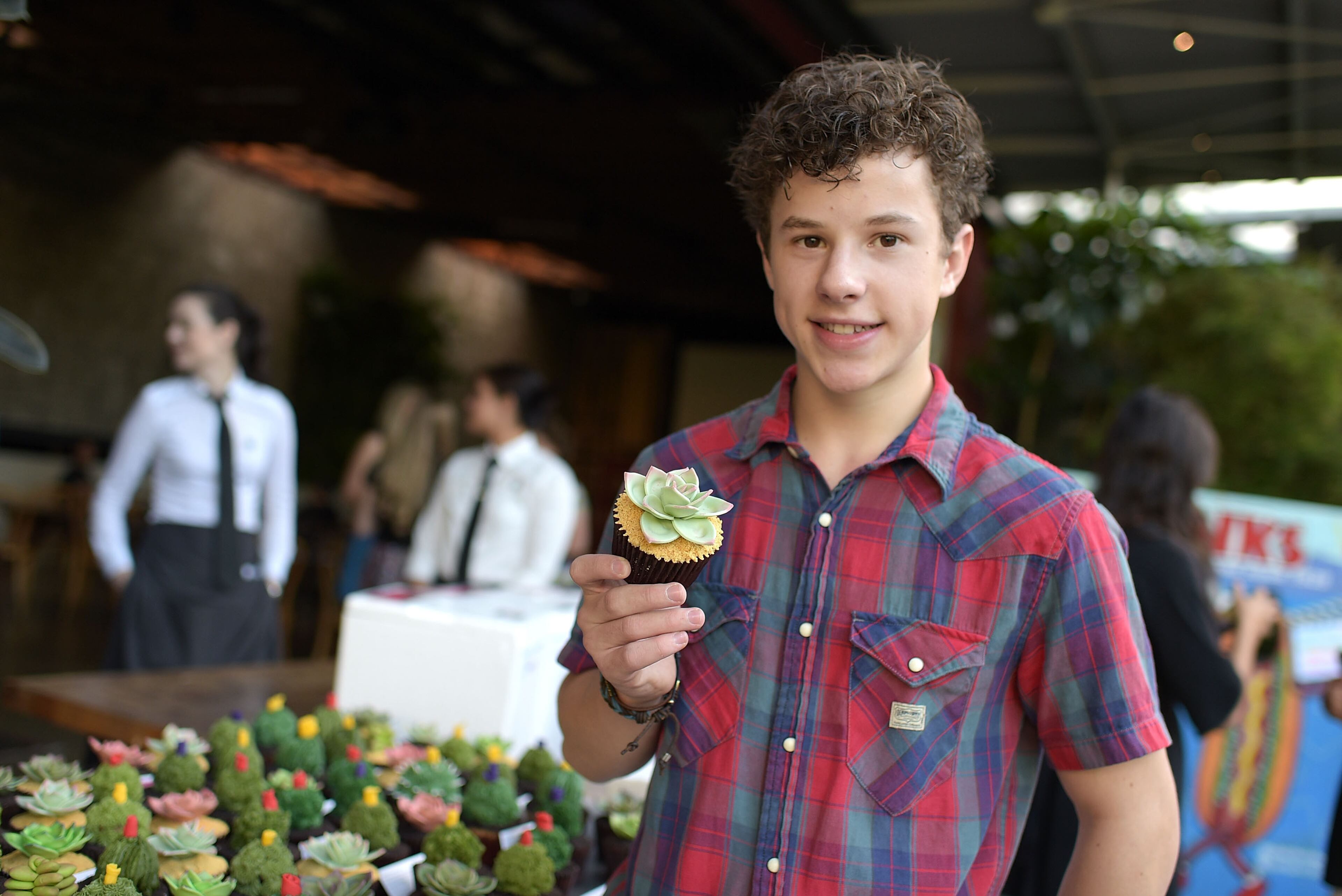LOS ANGELES, CA - OCTOBER 26: Actor Nolan Gould attends his 16th birthday party held at Smogshoppe on October 26, 2014 in Los Angeles, California. (Photo by Jason Kempin/Getty Images)