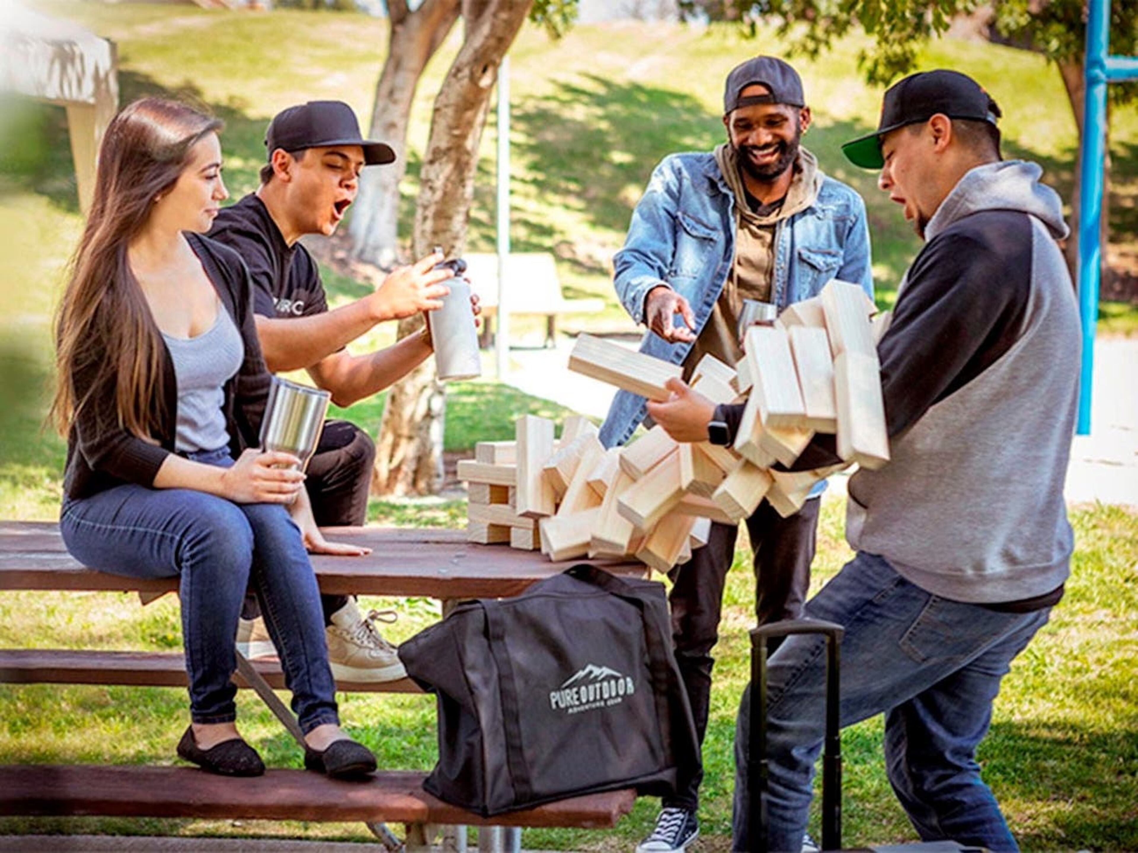 Make room for this Giant Tumbling Tower, perfect for outdoor or larger interior spaces.
(Courtesy of Monoprice)