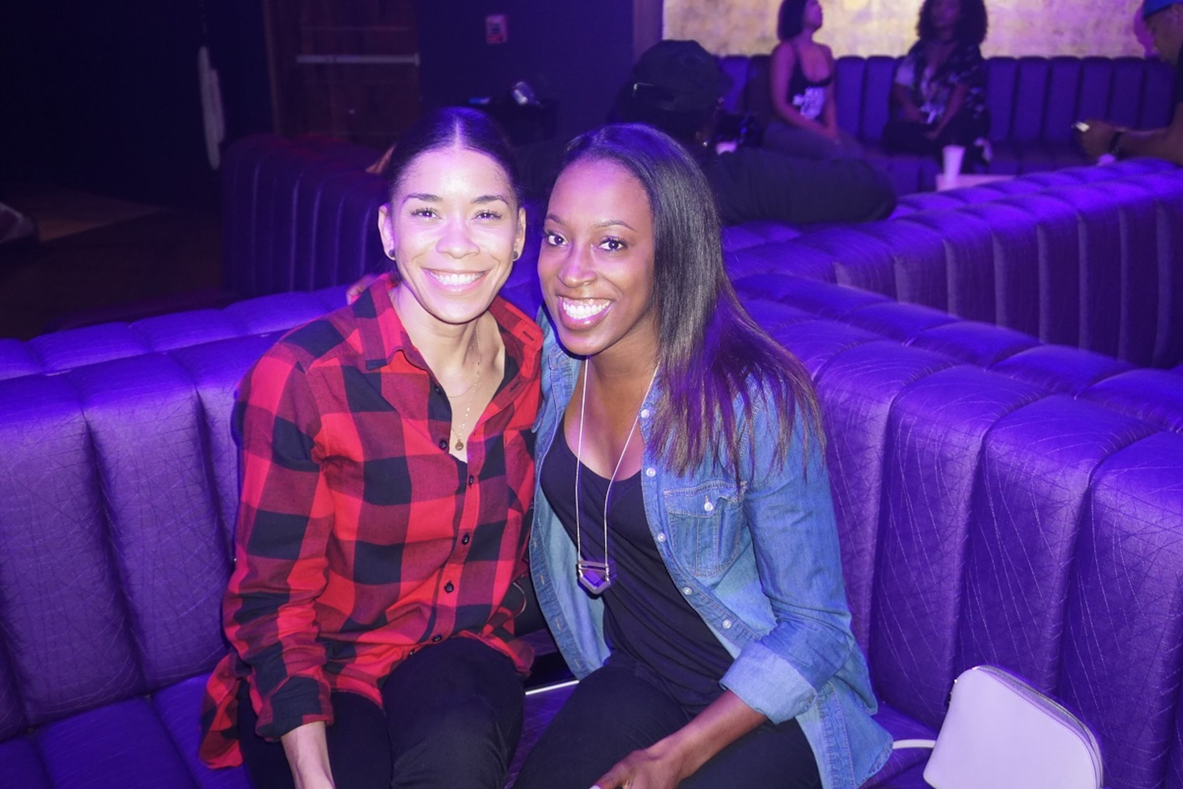 Taylor Lauren and Monique Daniels poses for a friend pic during the Crazy/Sexy/Cool: R&B Tuesday and Rooftop Party