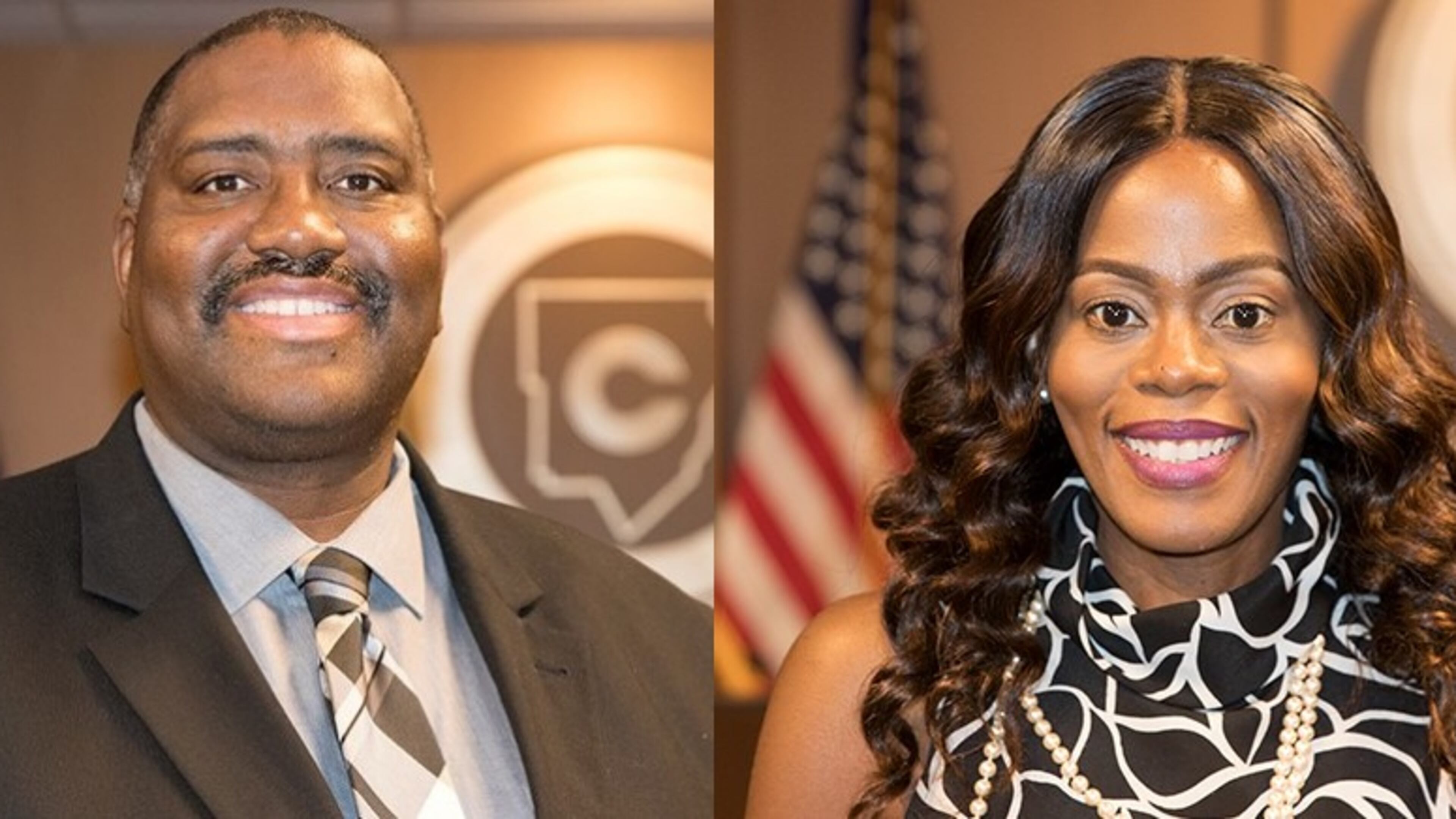 Travis Joshua, left, and Dr. Dana Giles. Credit: Cobb County School District