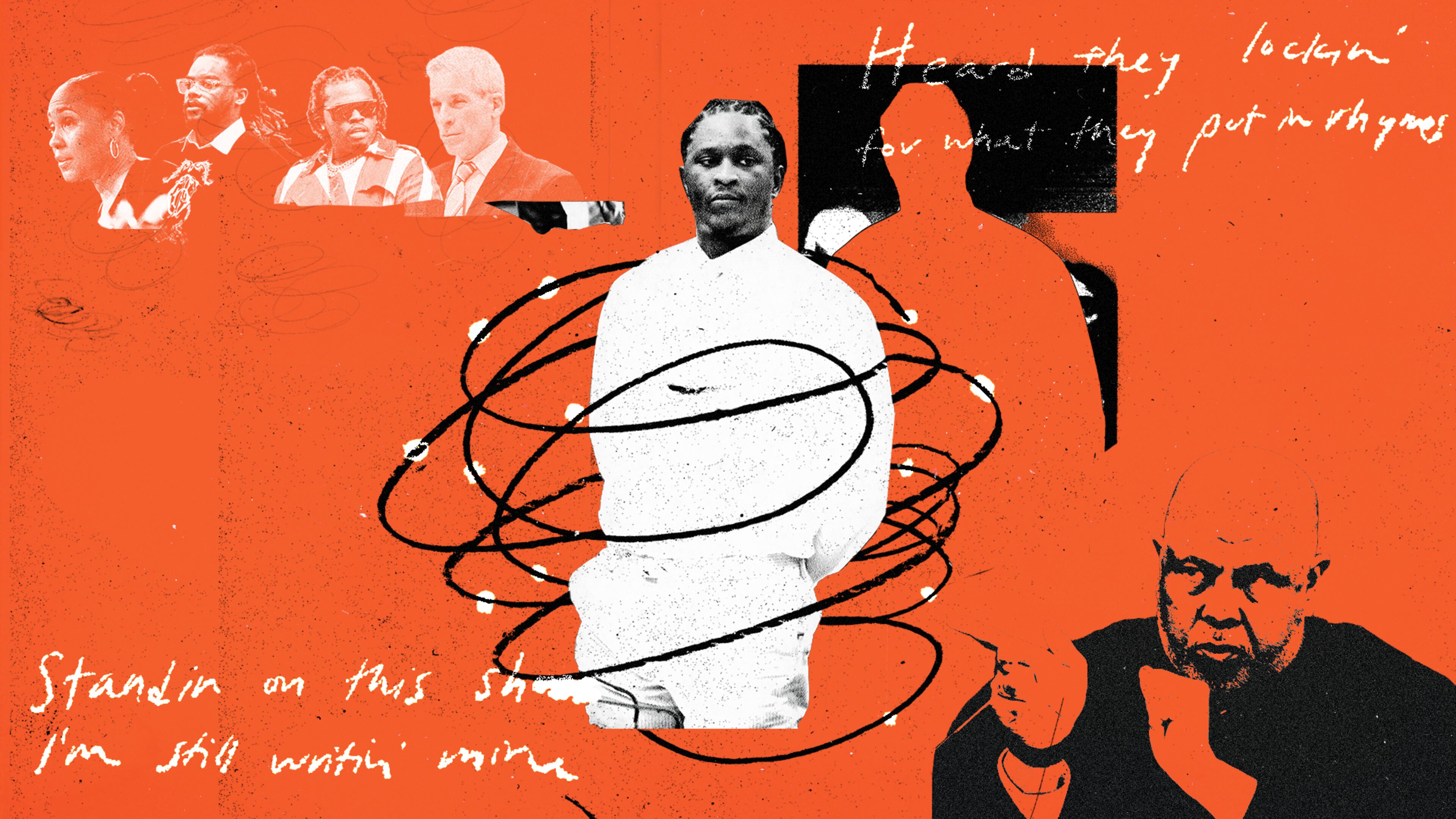 Since the blockbuster YSL trial began, some Atlanta artists have built stronger bonds, ushering a new and more collaborative chapter in Atlanta's rap scene. Graphic by Marcie LaCerte for the AJC