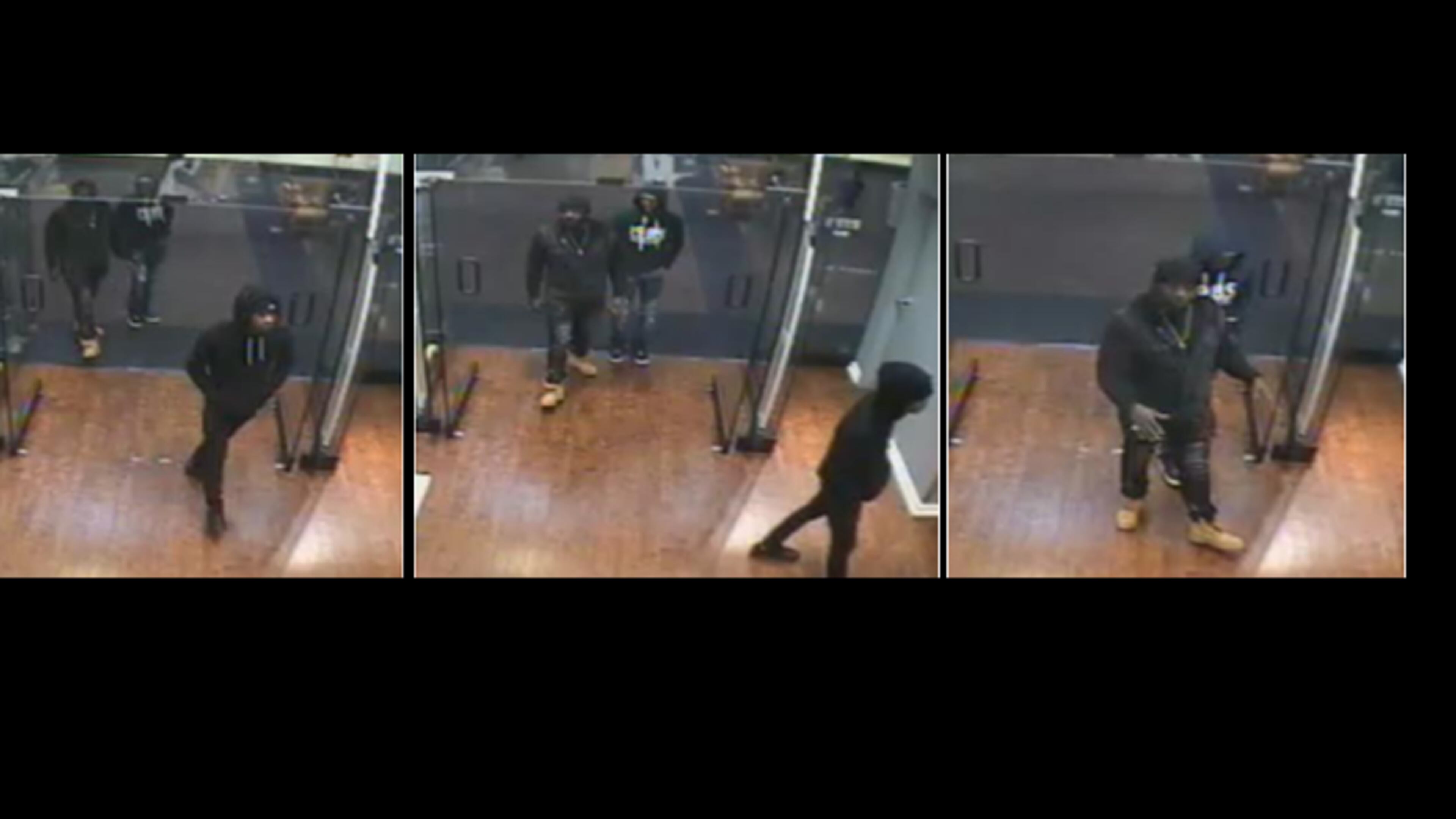 Gwinnett County police are searching for three men who shoplifted $2,800 in merchandise from the Tommy Hilfiger store in Sugarloaf Mills.